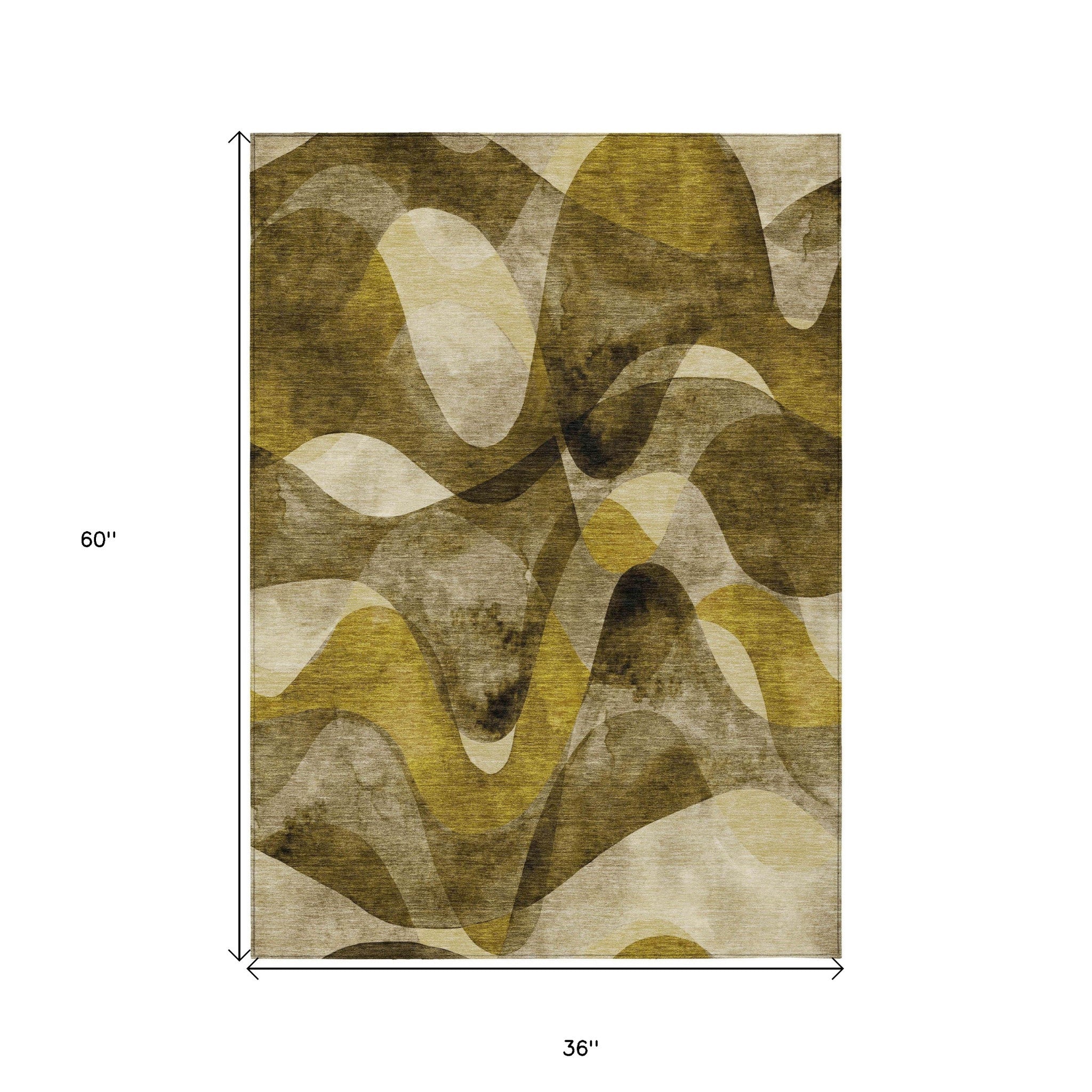 Modern Abstract Washable Non-Skid Purple Runner Rug for Indoor & Outdoor Use