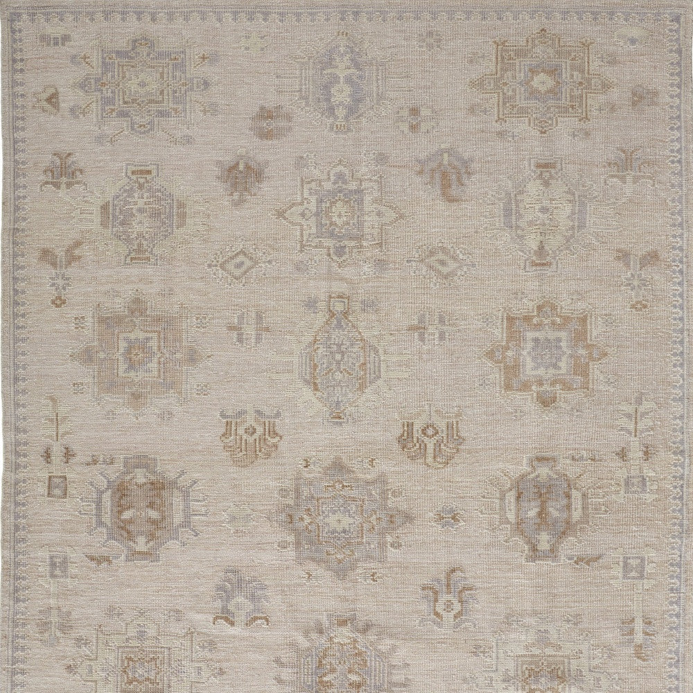 Unique Hand - Knotted Stain - Resistant Floral Area Rug for Homes with Kids & Pets