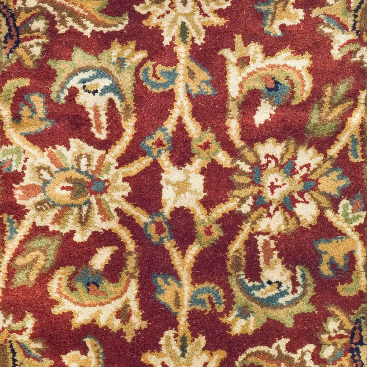 Elegant Hand - Tufted Wool Pile Rectangle Rug from India for Timeless Home Decor