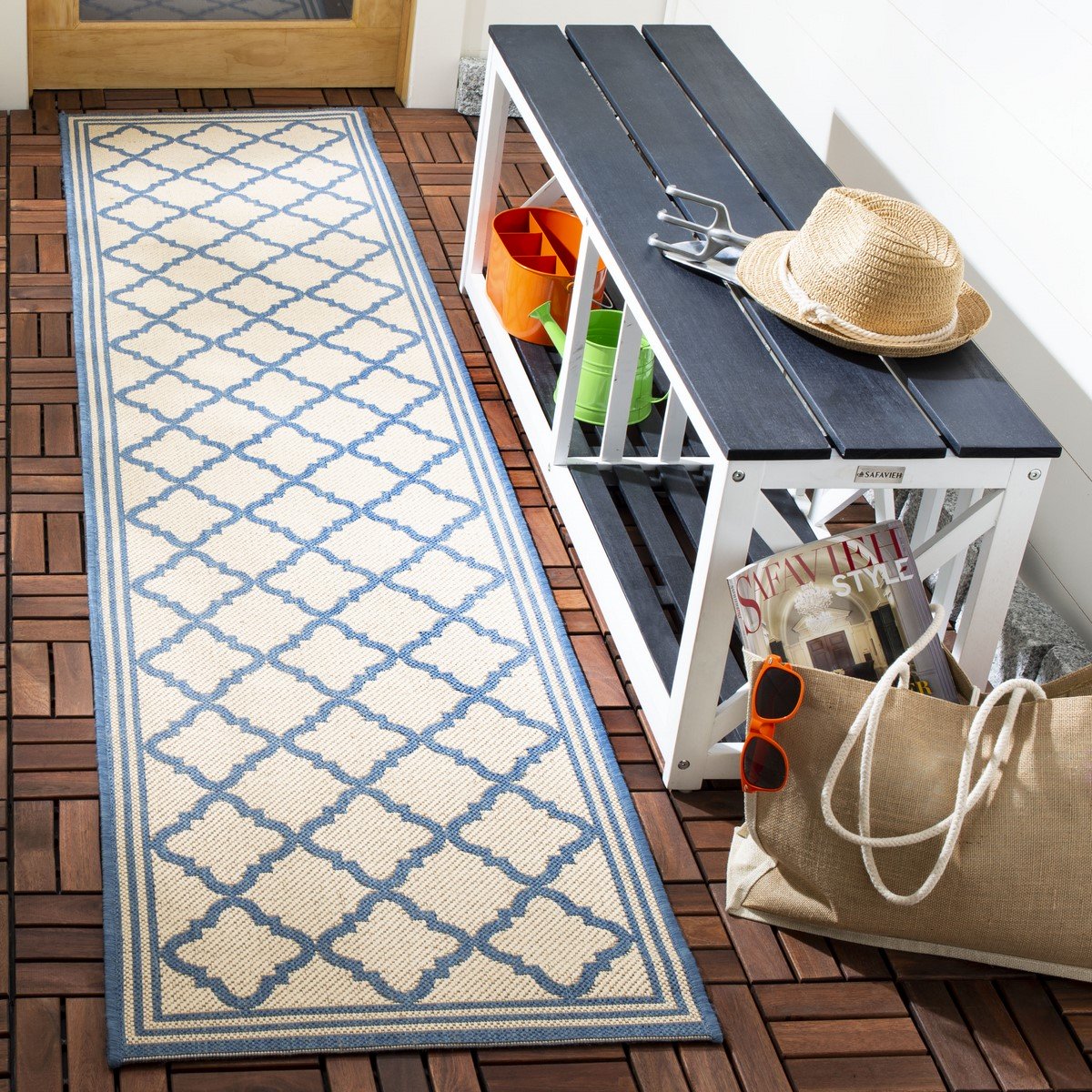 Stylish and Durable Beach Power Loomed Polypropylene Area Rug with Soft Texture for Every Living Space