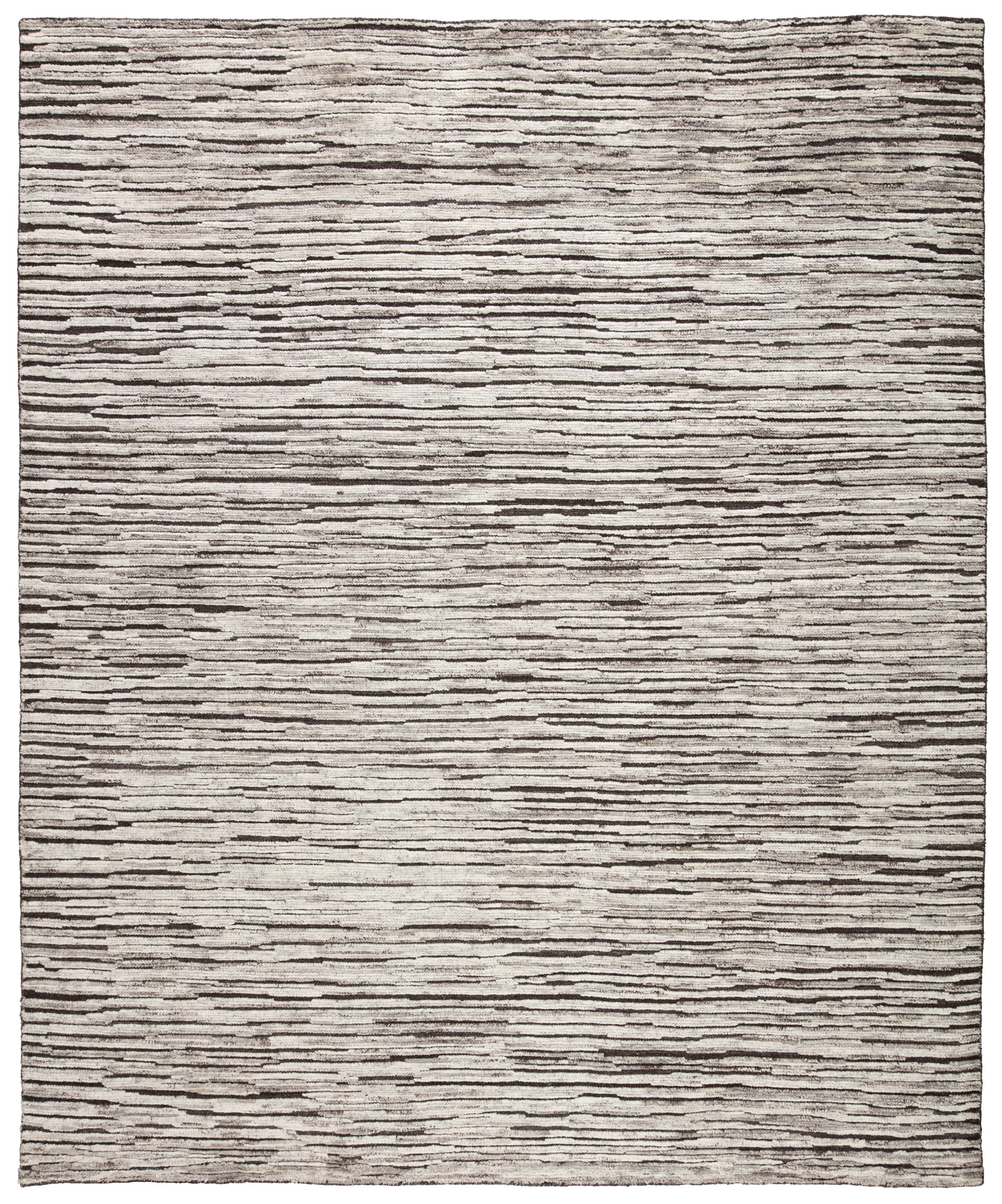 Luxurious 8x10 ft Hand-Knotted 100% Wool Area Rug - Reign Ramsay with Modern High-Low Pile