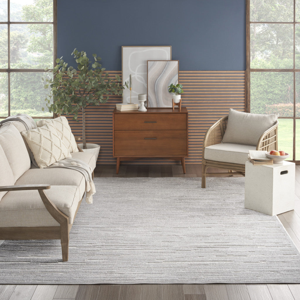 8' x 10' Stylish and Versatile Gray Geometric Area Rug for Any Room
