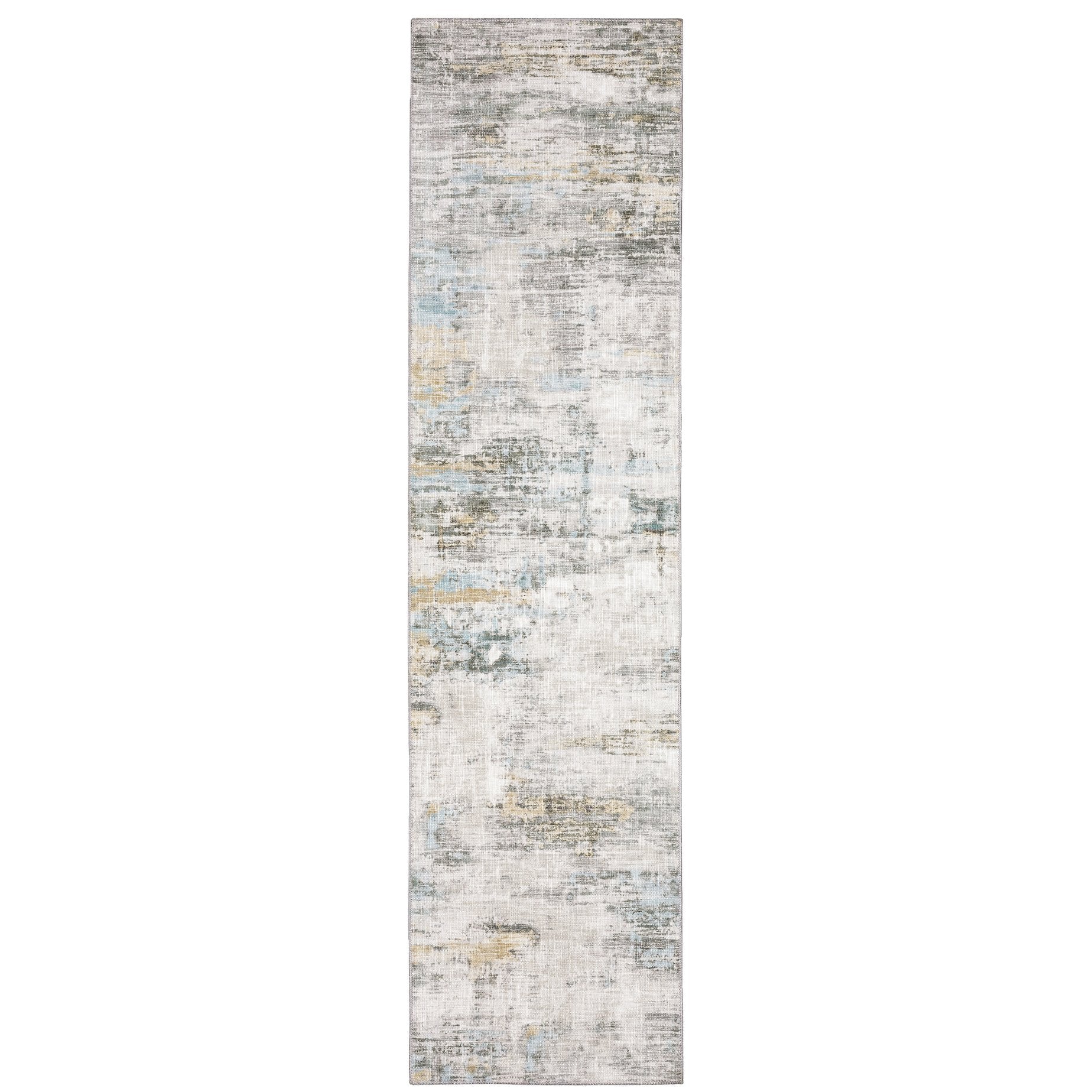 Myers Park MYP11 Indoor Area Rug with Vintage-Inspired Persian Design and Watercolor Abstract Patterns