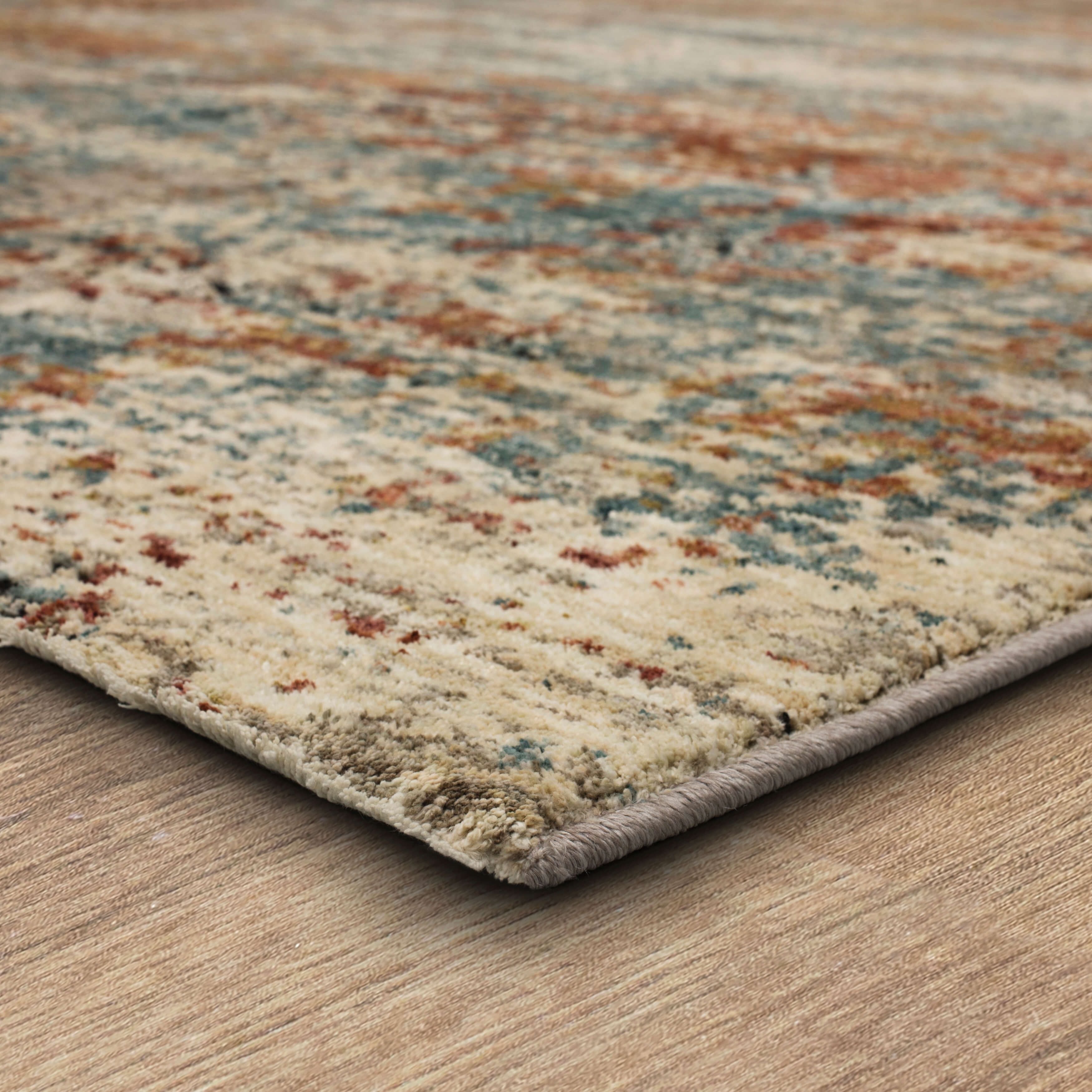Stylish and Durable Polyester Marash Abstract Contemporary Area Rug for Modern Homes