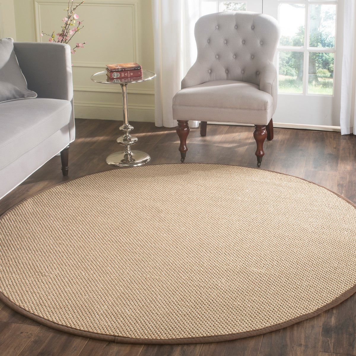 Sustainably Crafted, Soft & Textured Natural Coastal Living Power Loomed Rug for Any Space