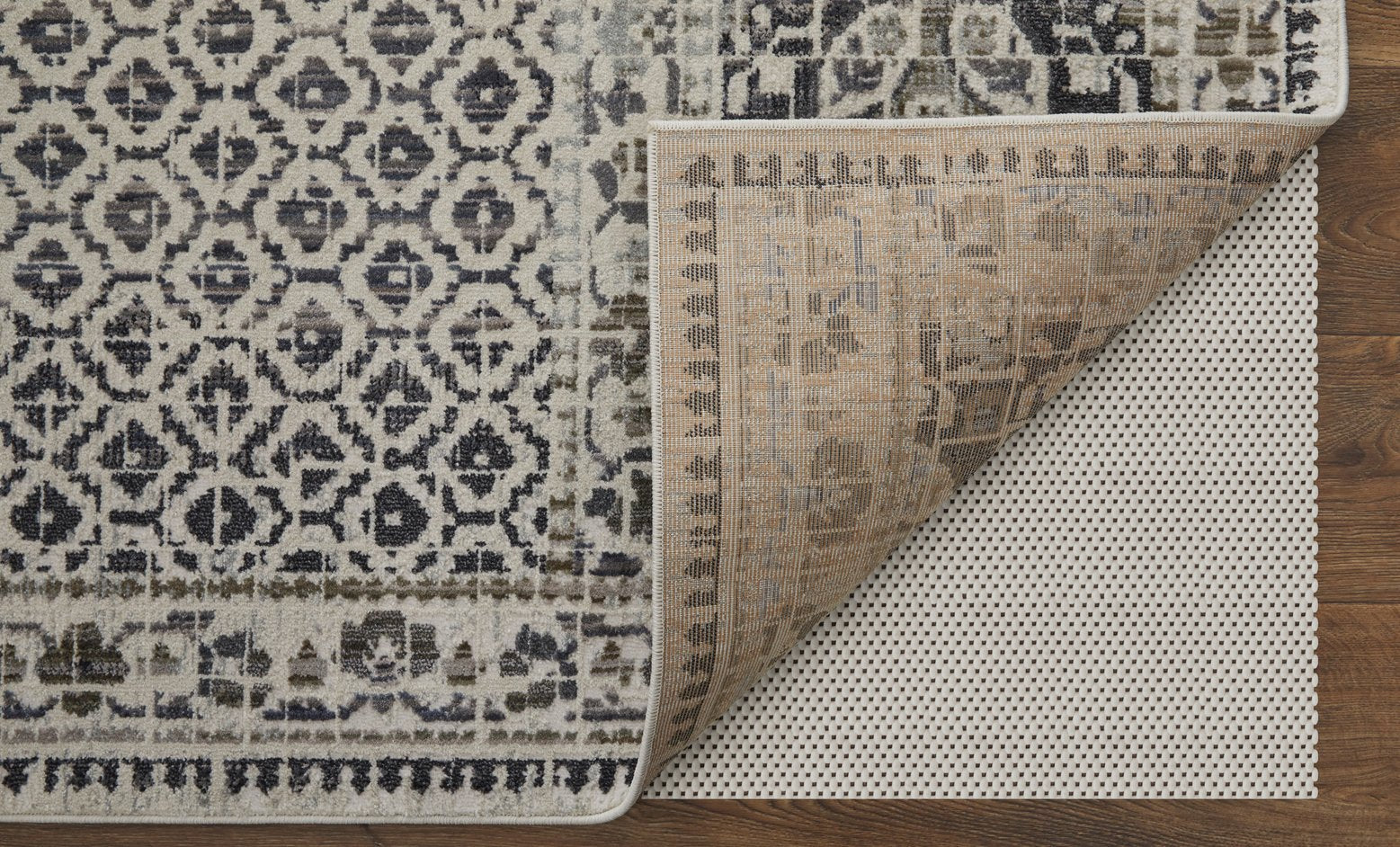 Kano Durable Stain & Fade-Resistant Distressed Geometric Rug for Modern Homes