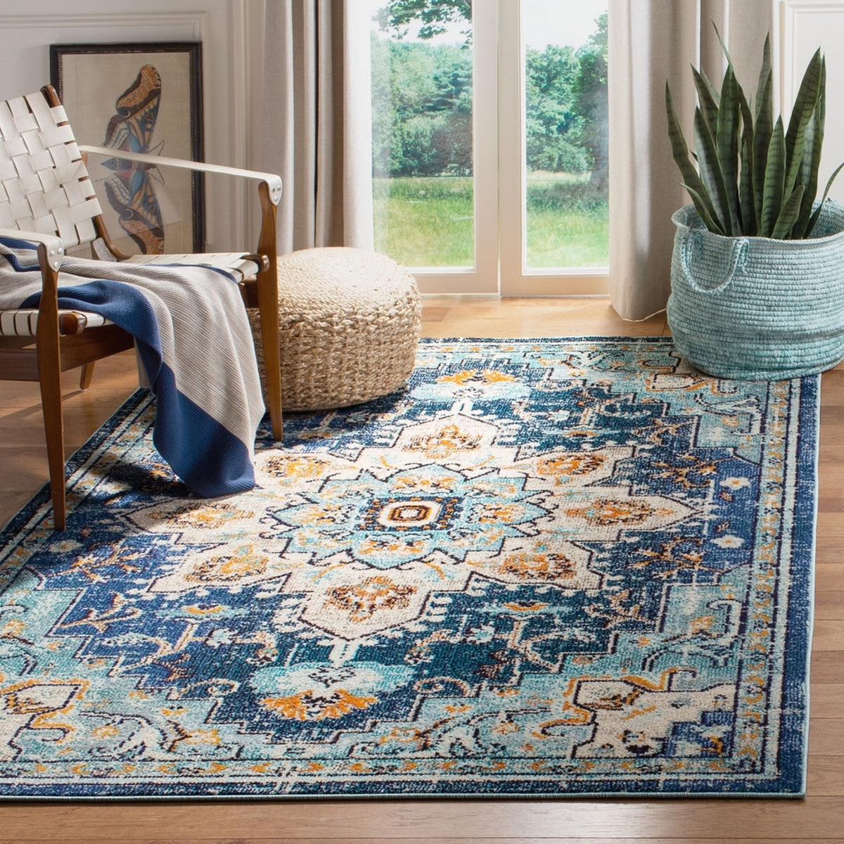 Elegant Rectangle Madison Power - Loomed Rug in Luxurious Turkish Polypropylene Fiber