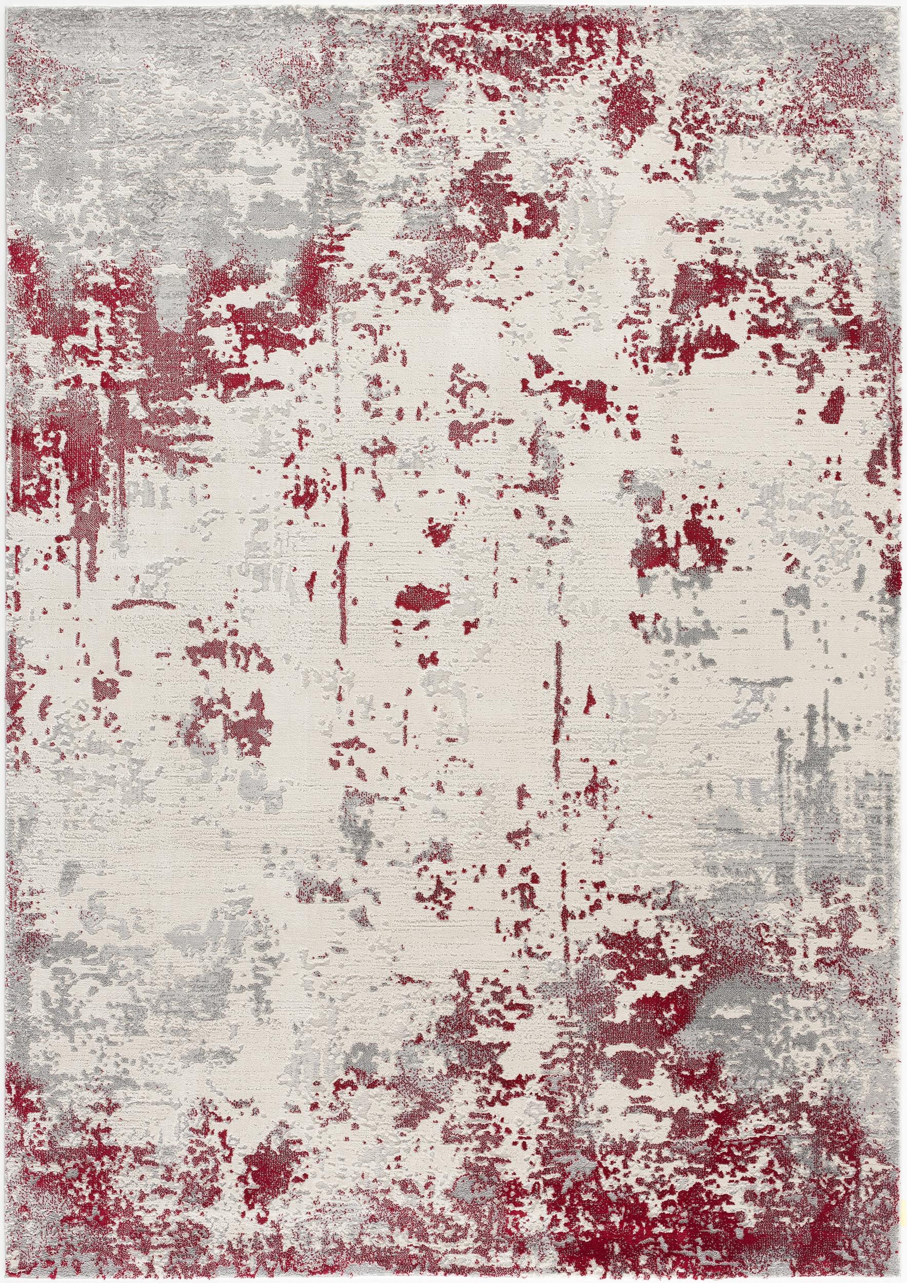 Stylish Red Abstract Dhurrie Area Rug for Adding Comfort and Warmth to Your Home Decor