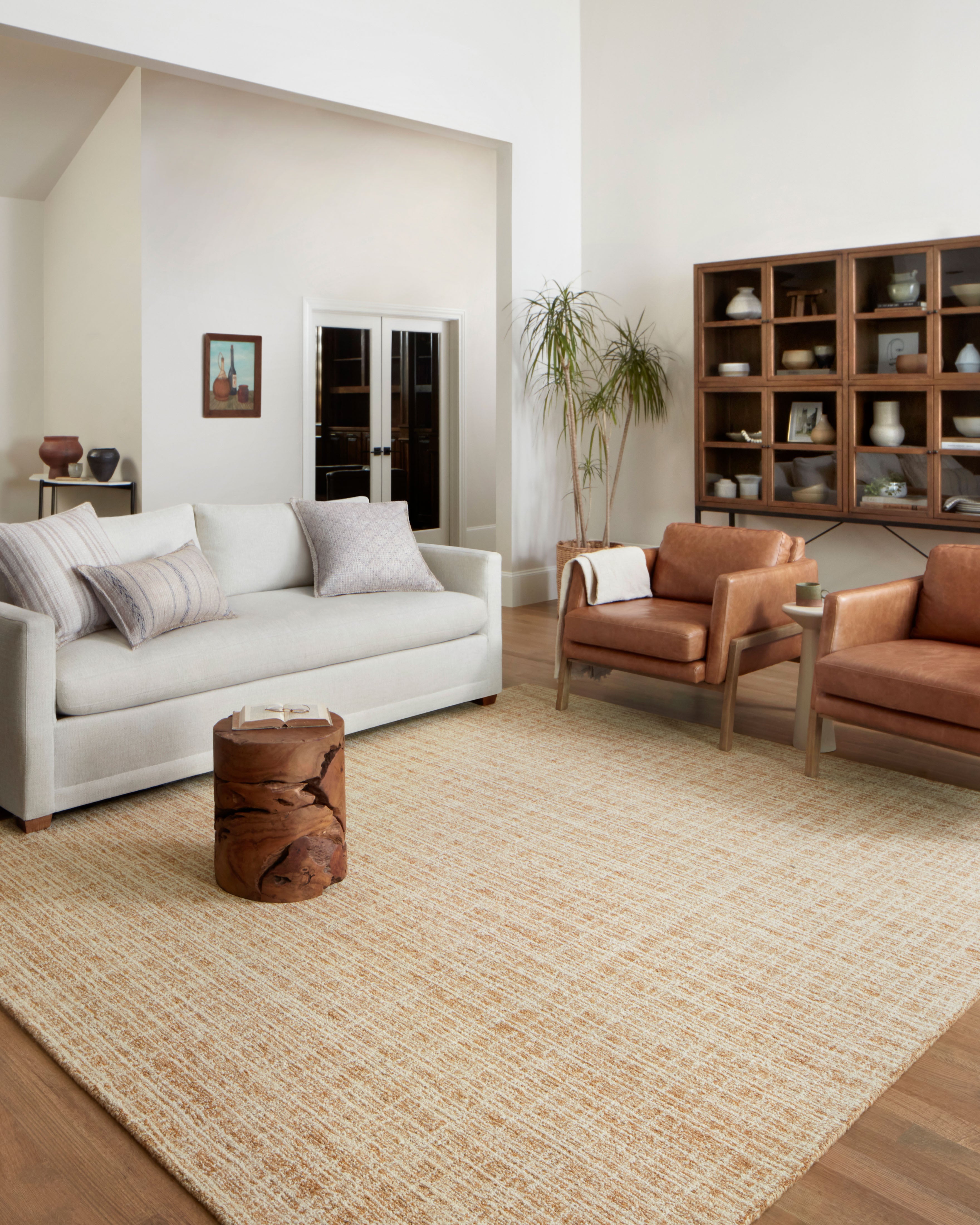 Chris Loves Julia Polly POL-03 Hand-Tufted Wool & Jute Rug: Timeless, Ethical Modern Design