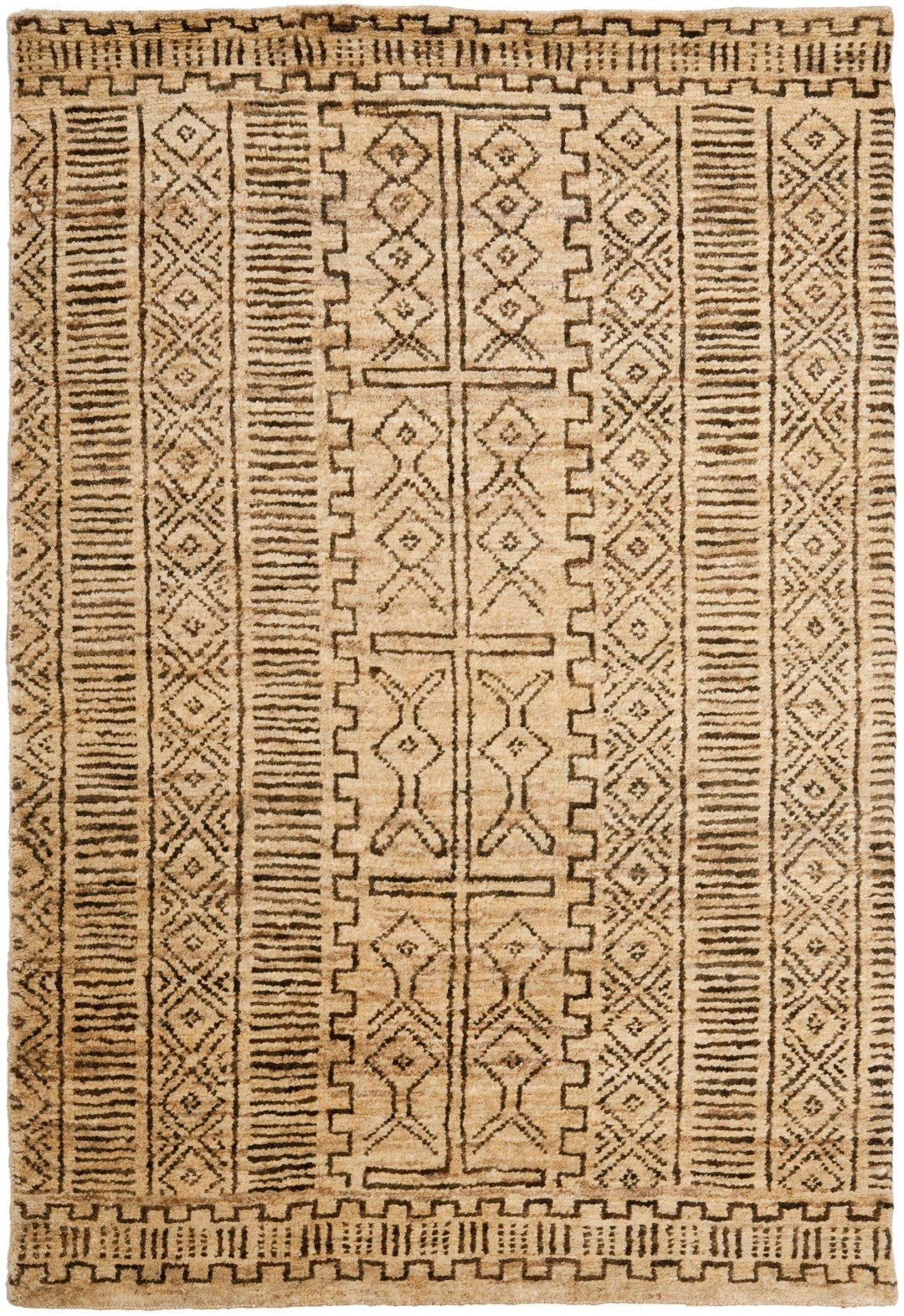 Eco-Friendly Hand-Knotted Kenya Hemp and Jute Rug for Stylish Interiors