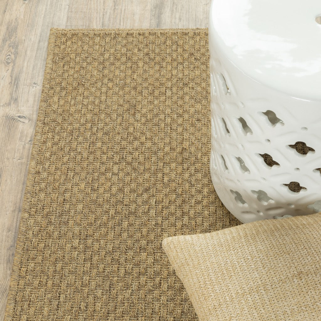 Stylish Tan 8x11 Outdoor Area Rug for Elegant Indoor & Outdoor Spaces