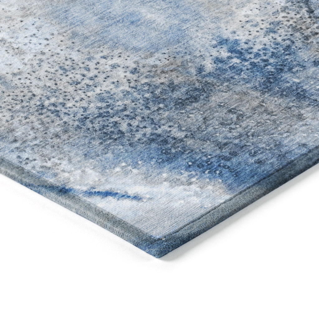 Stain-Resistant, Non-Skid Washable Outdoor Runner Rug with Stylish Abstract Design for Homes