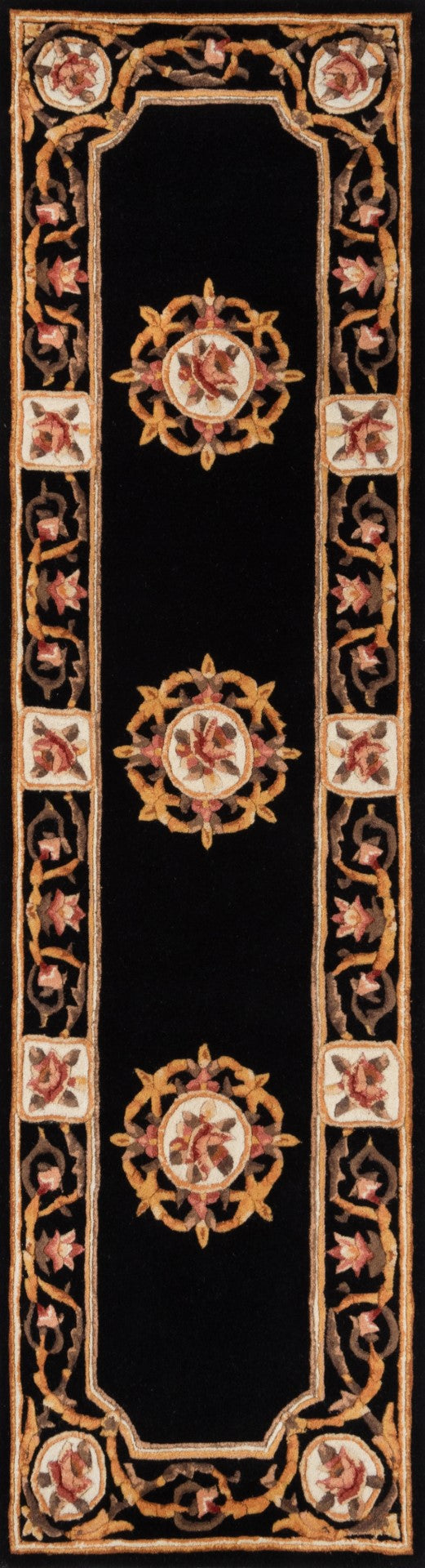Exquisite Hand-Tufted Transitional Floral Wool Area Rug in Royal Shades