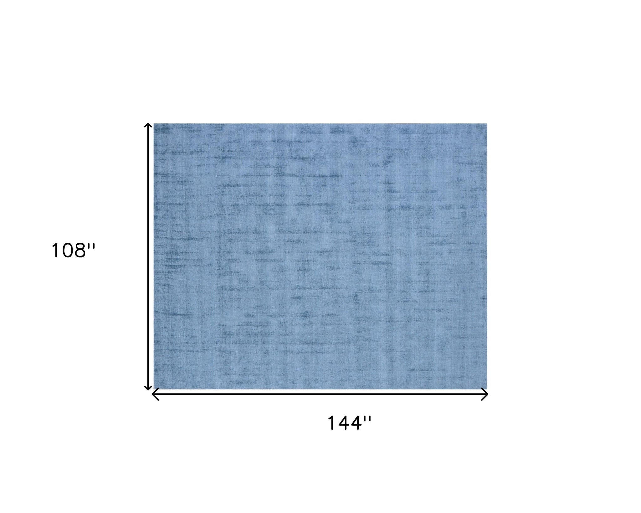 Denim Blue Handmade Viscose Area Rug - 9-Foot by 12-Foot, a Distinctive Artisan-Crafted Piece for Elegant and Stylish Living Spaces