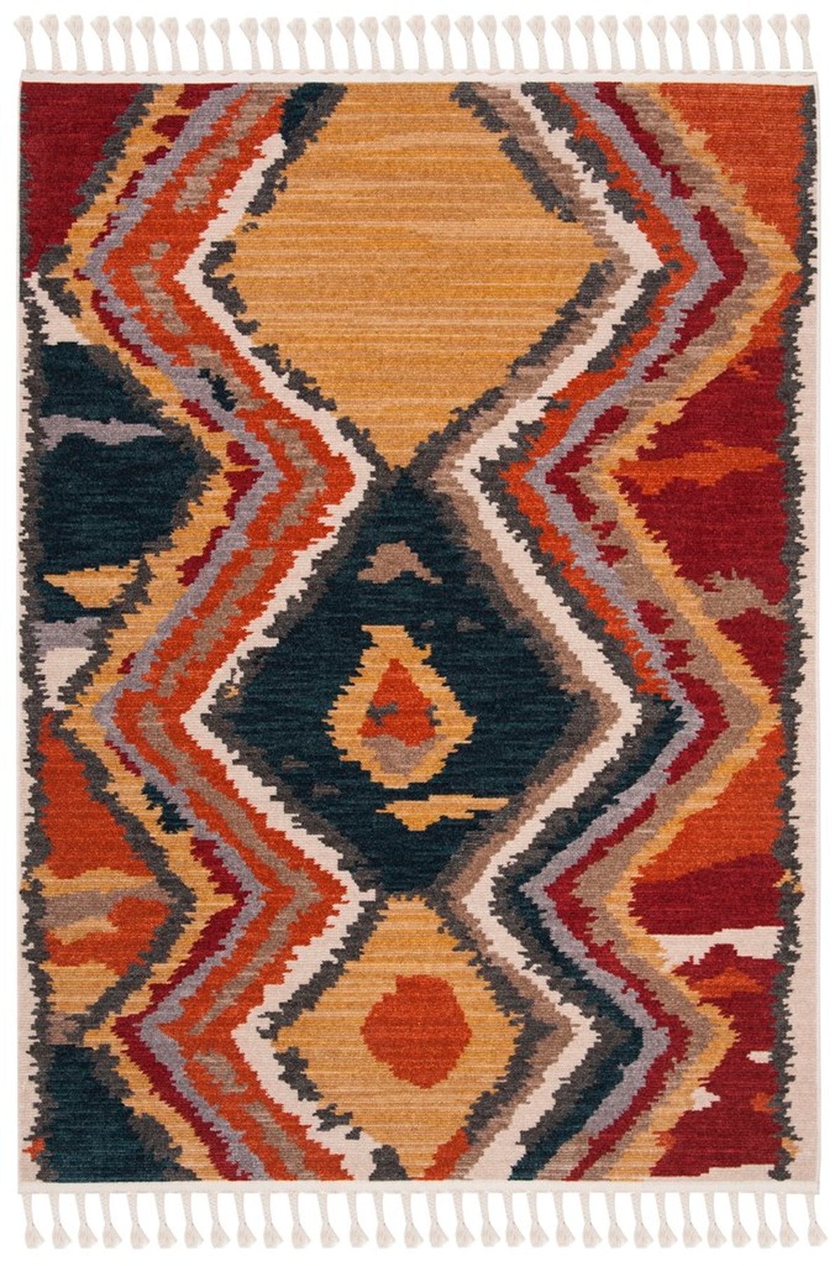 Luxurious Polyester Blend Power Loomed Farmhouse Area Rug - Soft & Elegant for Any Space