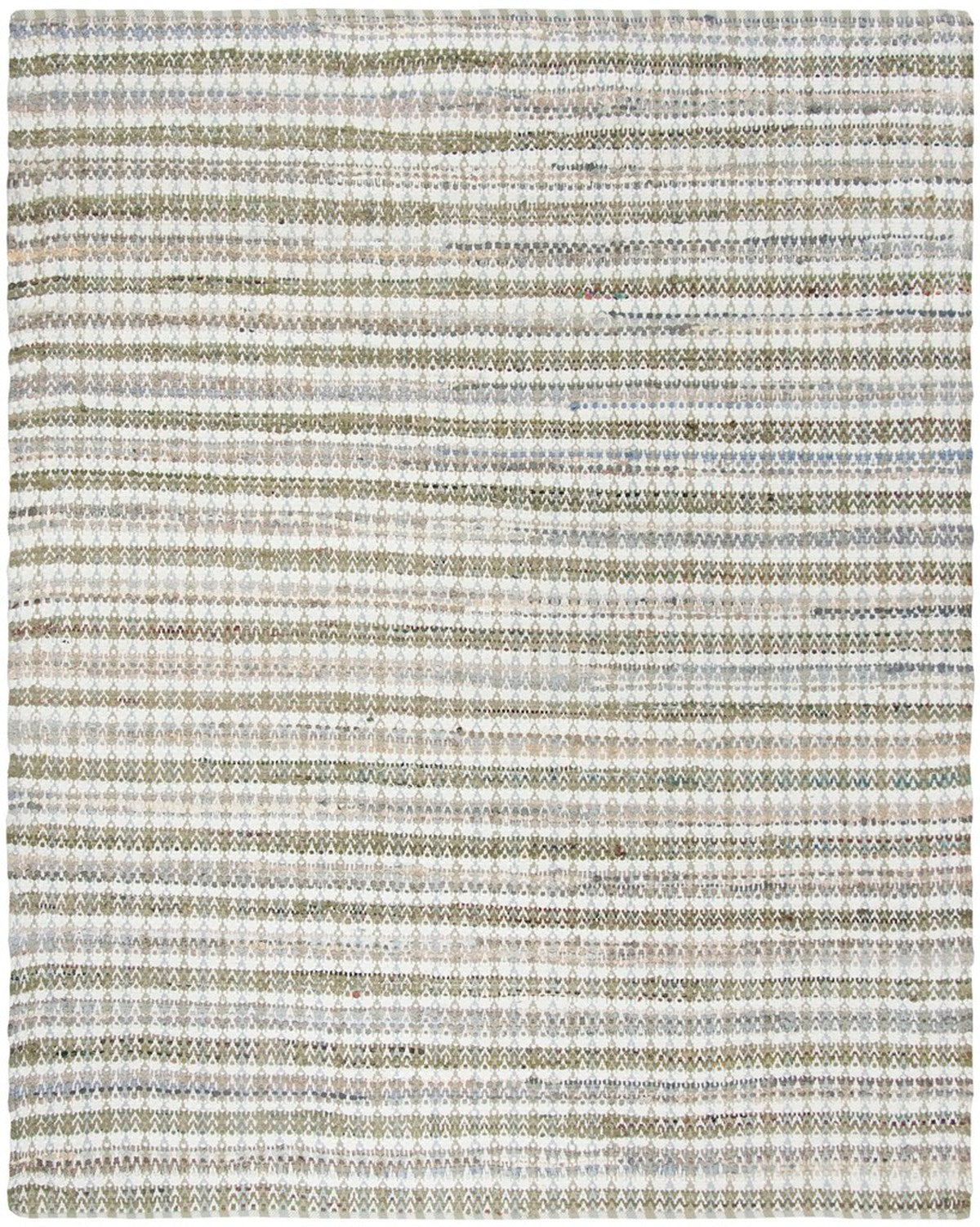 Montauk Handmade Woven Cotton Rug with Stylish Ikat Design Ideal for Coastal to Contemporary Style Homes