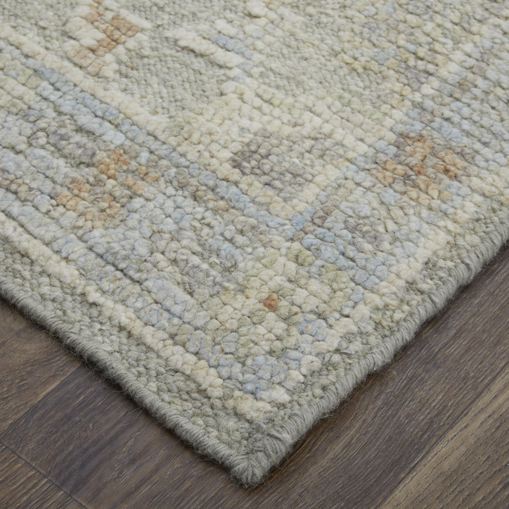 Exquisite Hand-Knotted Gray and Brown Wool Floral Area Rug for Stylish Homes