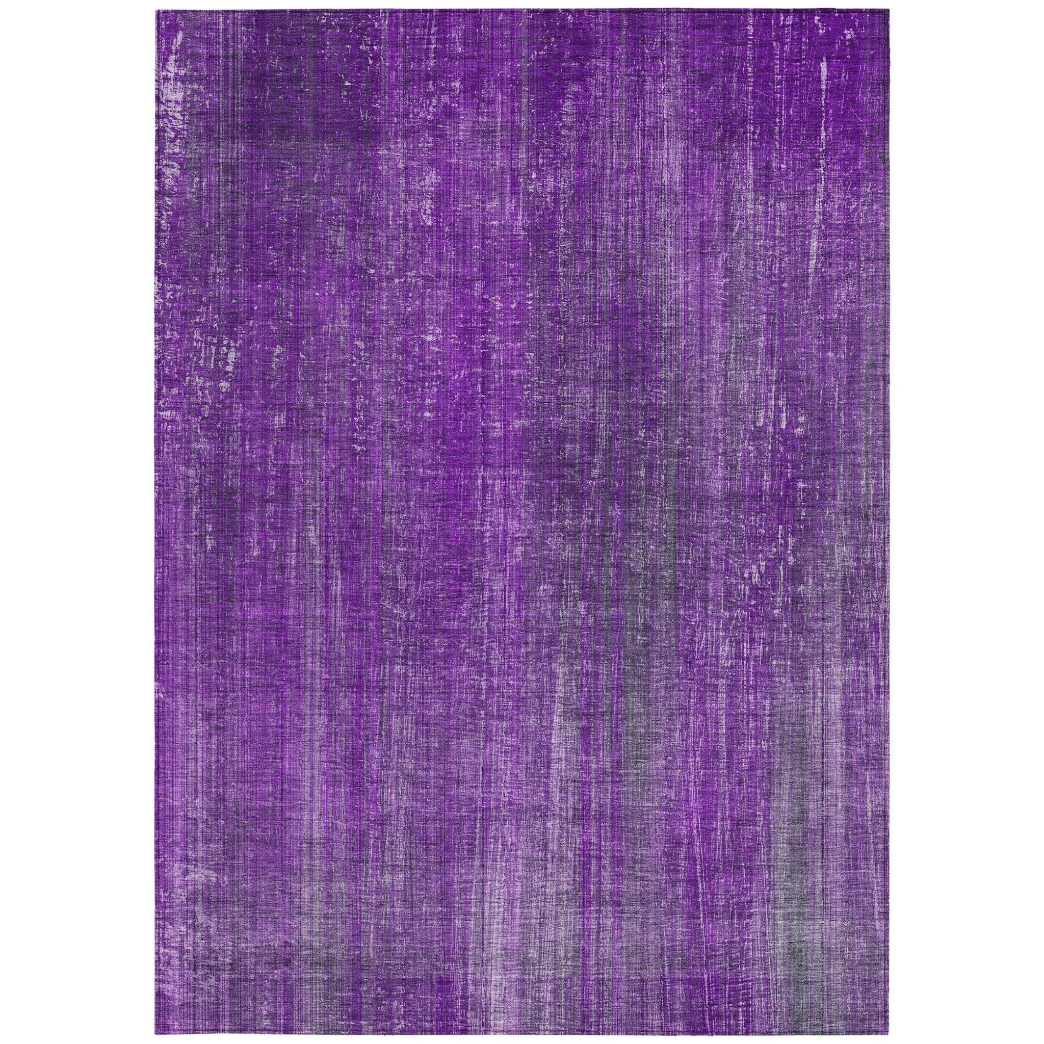 Washable, Non-Skid, Stain-Resistant Blue Striped Rug for Indoor & Outdoor Use, Ideal for Pets