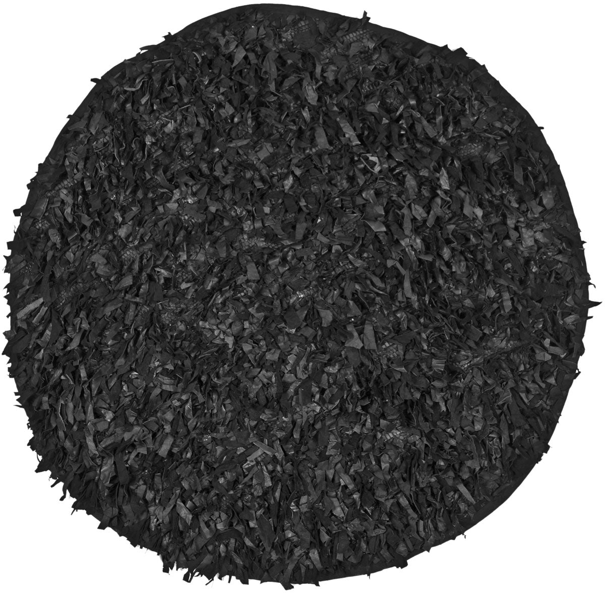 Safavieh's Hand-Knotted Leather Shag Rug for a Modern Home's Luxurious Look