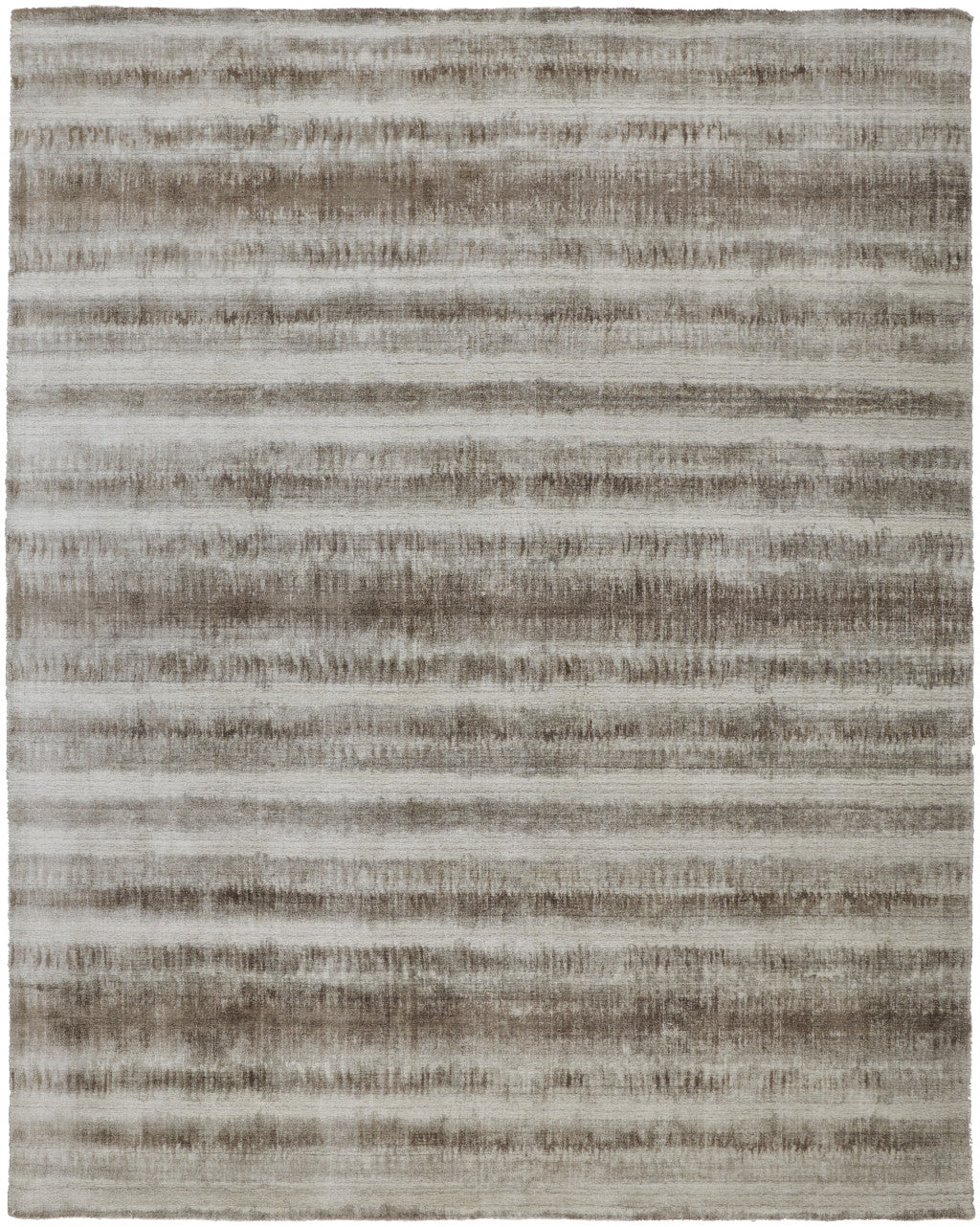 Exquisite Hand-Woven Area Rug in Elegant Tan, Ivory & Black Abstract Design for Home Decor