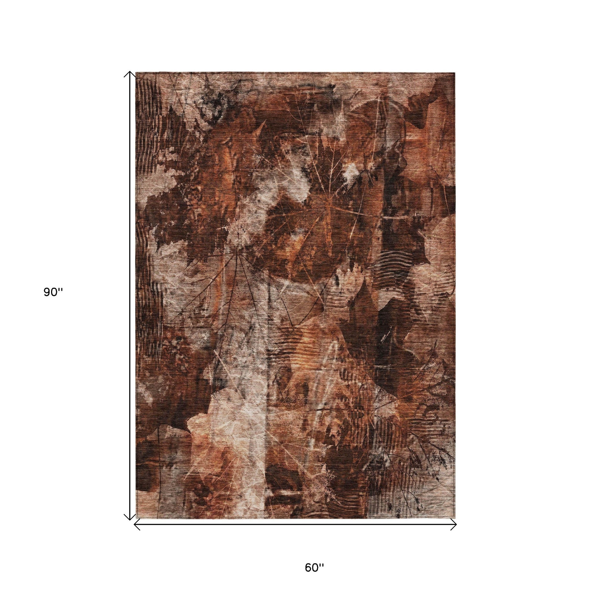 Elegant and Stylish Outdoor and Indoor Floral Non-Slip Washable and Stain-Resistant Runner Rug for Any Living Space