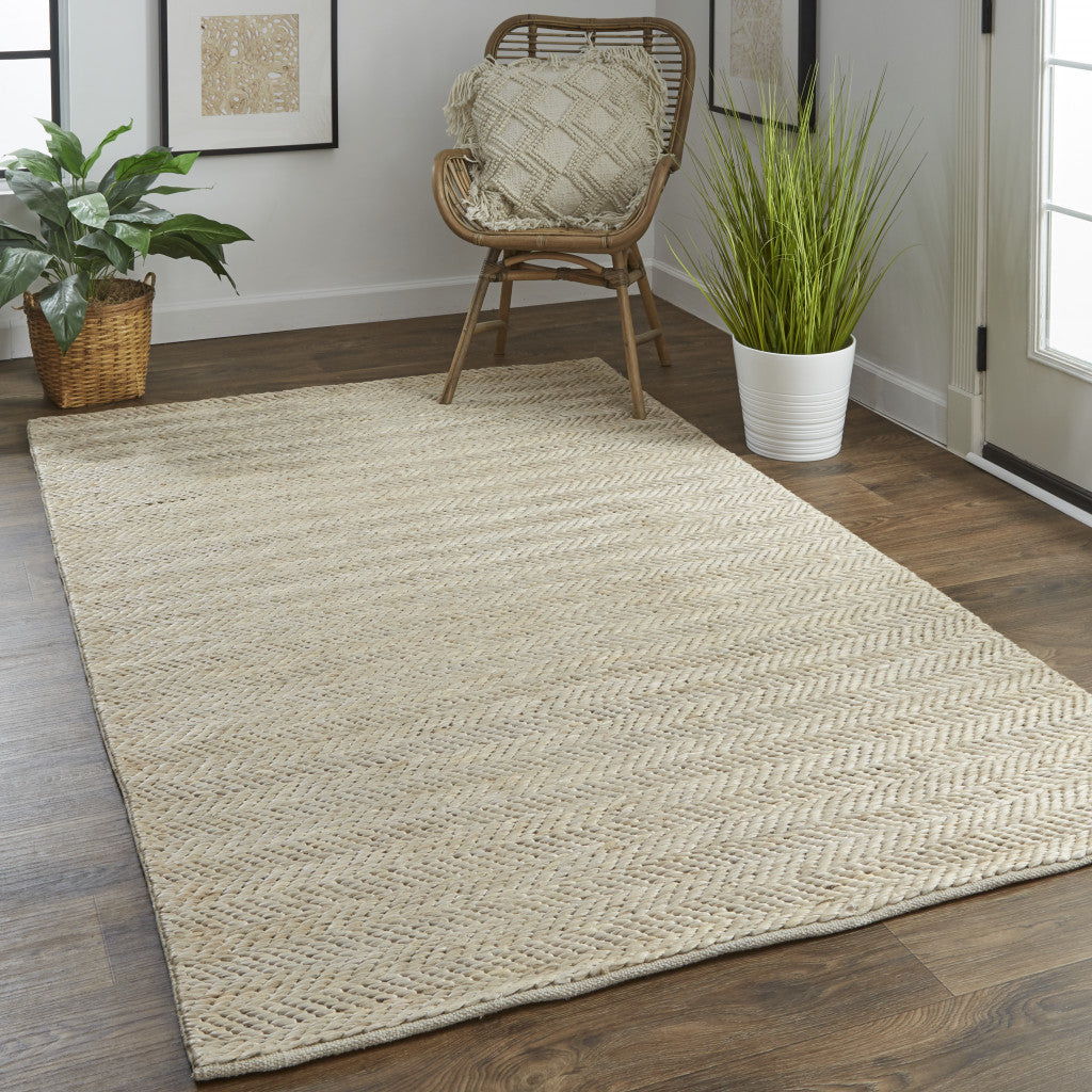 Exquisite Hand-Woven Tan, Orange, and Brown Area Rug for Elegant Living Spaces