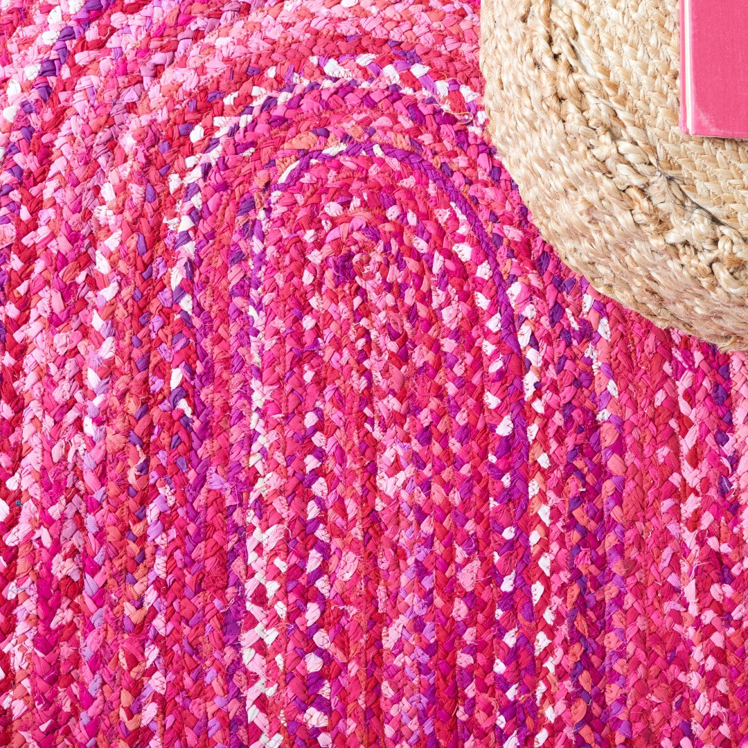 Exquisite Braided Hand - Woven Cotton Contemporary Area Rug from India for Chic and Stylish Homes