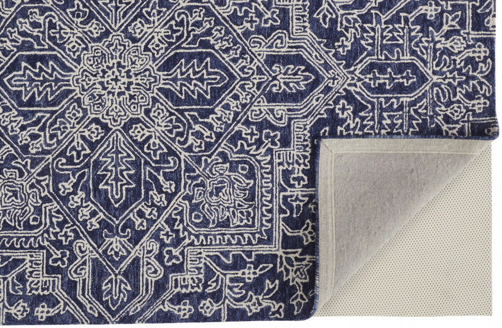 Exquisite Handmade Wool Floral Tufted Area Rug with Stain - Resistant Feature for Stylish and Comfortable Living Spaces