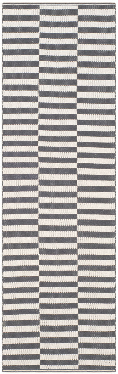 Exquisite Montauk Handmade Flat Weave Cotton Rug with Coastal Chic Ikat Design for Modern Contemporary Home Decor