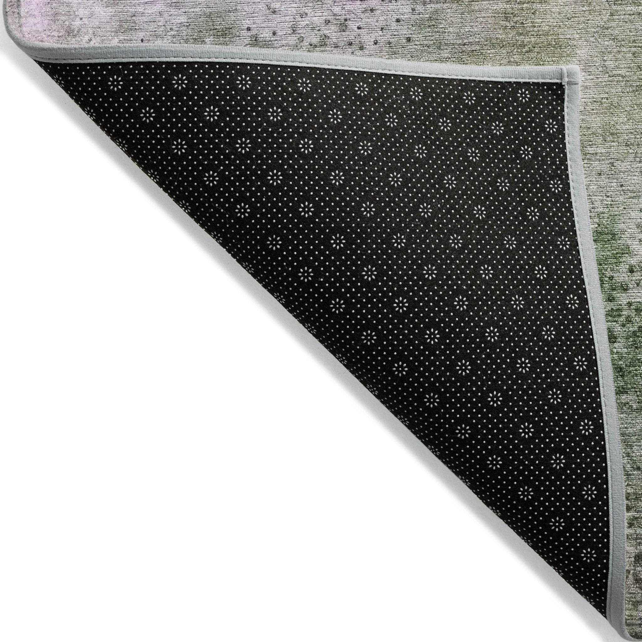 Stain-Resistant, Non-Skid Washable Outdoor Runner Rug with Stylish Abstract Design for Homes