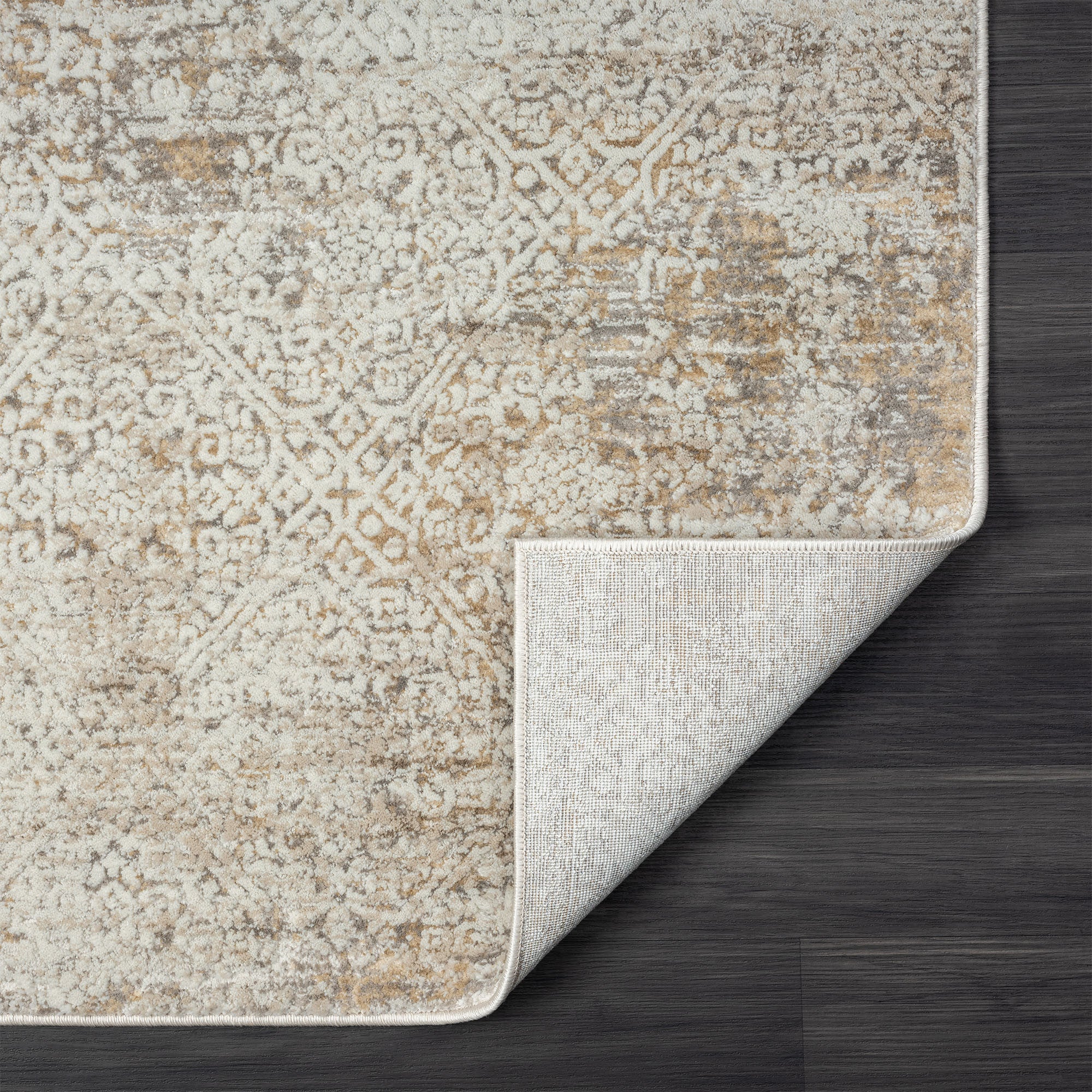 Exquisite Distressed Gray Damask Area Runner Rug - Transform Your Living Space with Enduring Elegance and Superior Quality Design