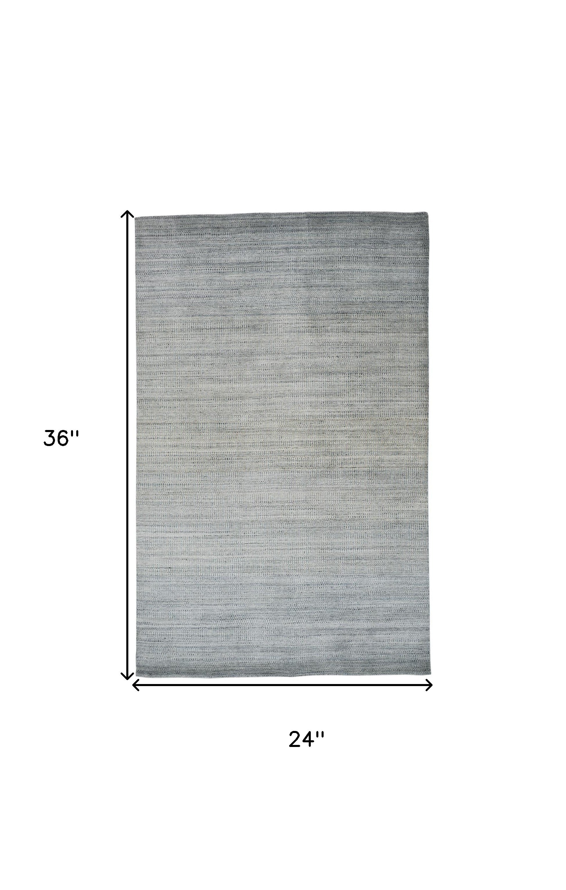 Exquisite Hand-Woven Ombre Area Rug in Blue and Green Rectangle for Your Space