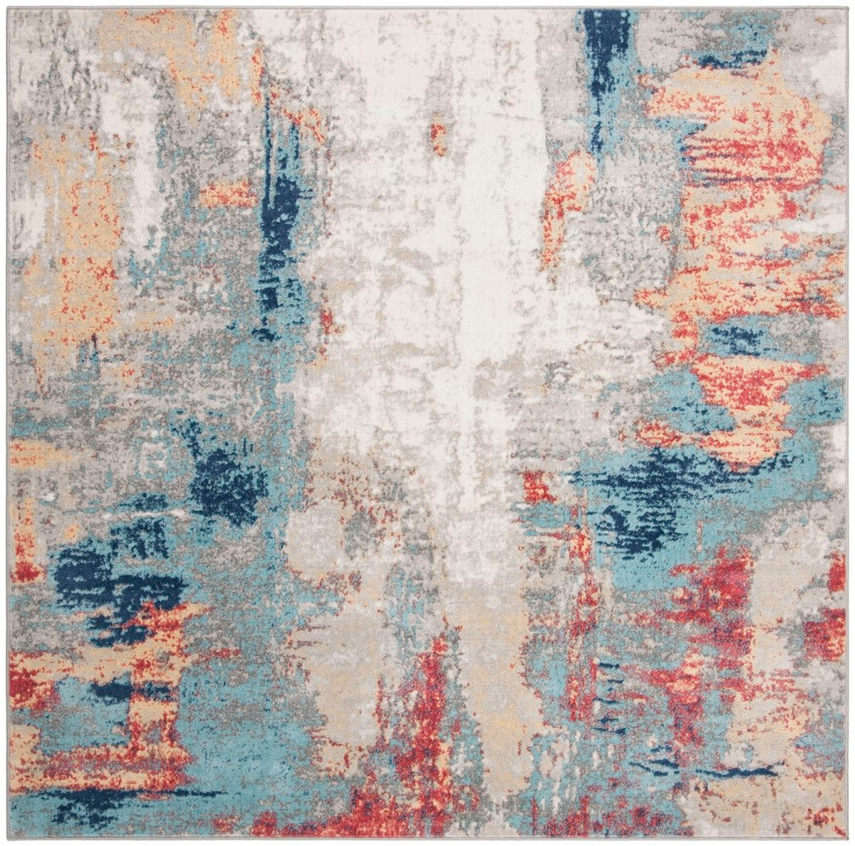 Luxurious Turkish Crafted Power Loomed Rectangle Rug with 8MM Pile Height Made of Durable Polypropylene