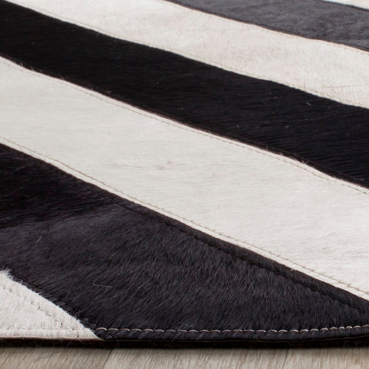 Exquisite Hand-Woven Studio Leather Rug - Ideal for Modern and Rustic Chic Decor