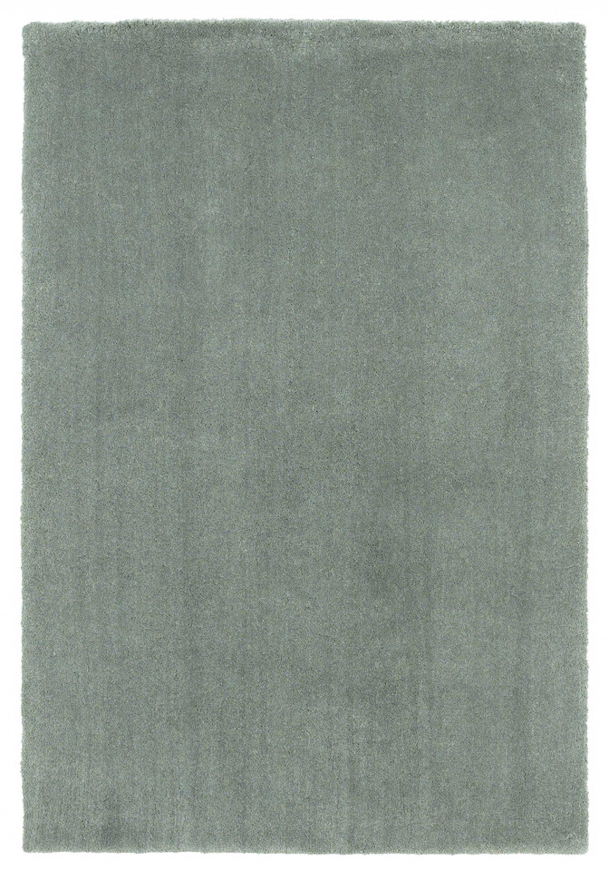 Hand-Woven Polyester Slate Shag Area Rug with Cotton Backing for Modern Home Decor