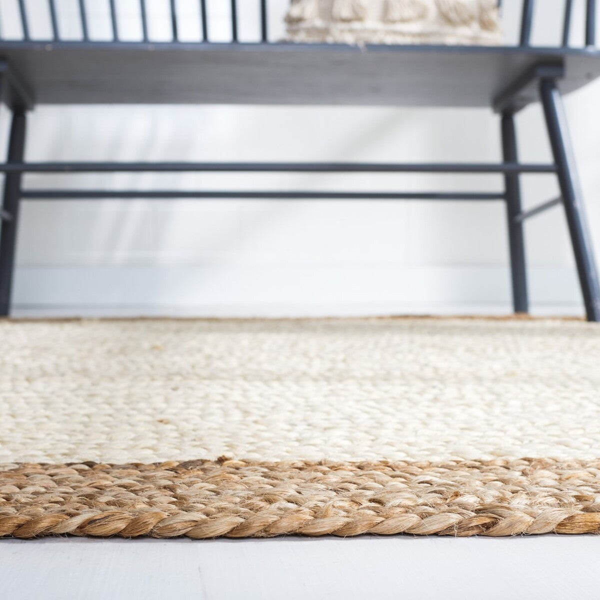 Eco-Friendly, Durable Hand-Woven 801 Natural Jute Pile Rug for Elegant Home Decor
