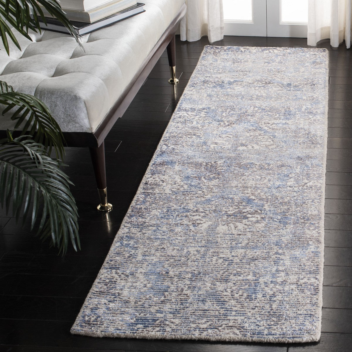 Mirage Luxury Contemporary Hand-Woven Floor Rug Crafted from 45% Wool and 55% Viscose for Elegant Living Spaces