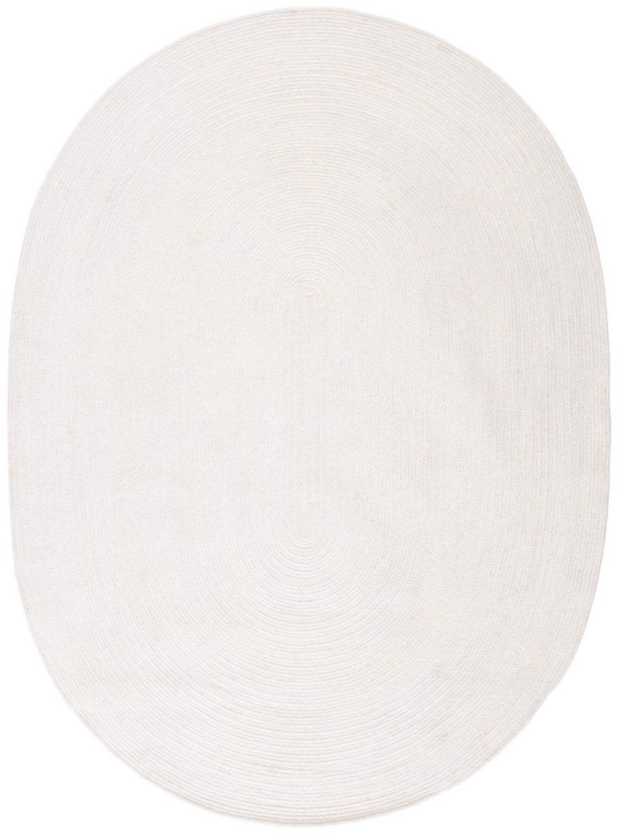 Stylish and Durable Hand - Braided Contemporary Rug: 60% Wool, 40% Cotton