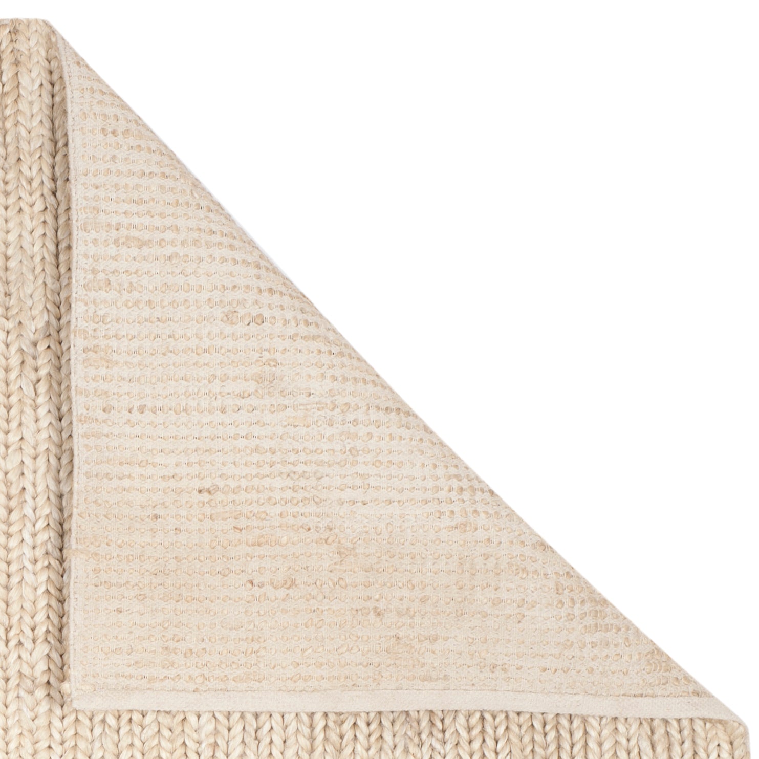 Eco-Friendly Hand-Knotted Jute and Cotton Rug for Natural Home Decor
