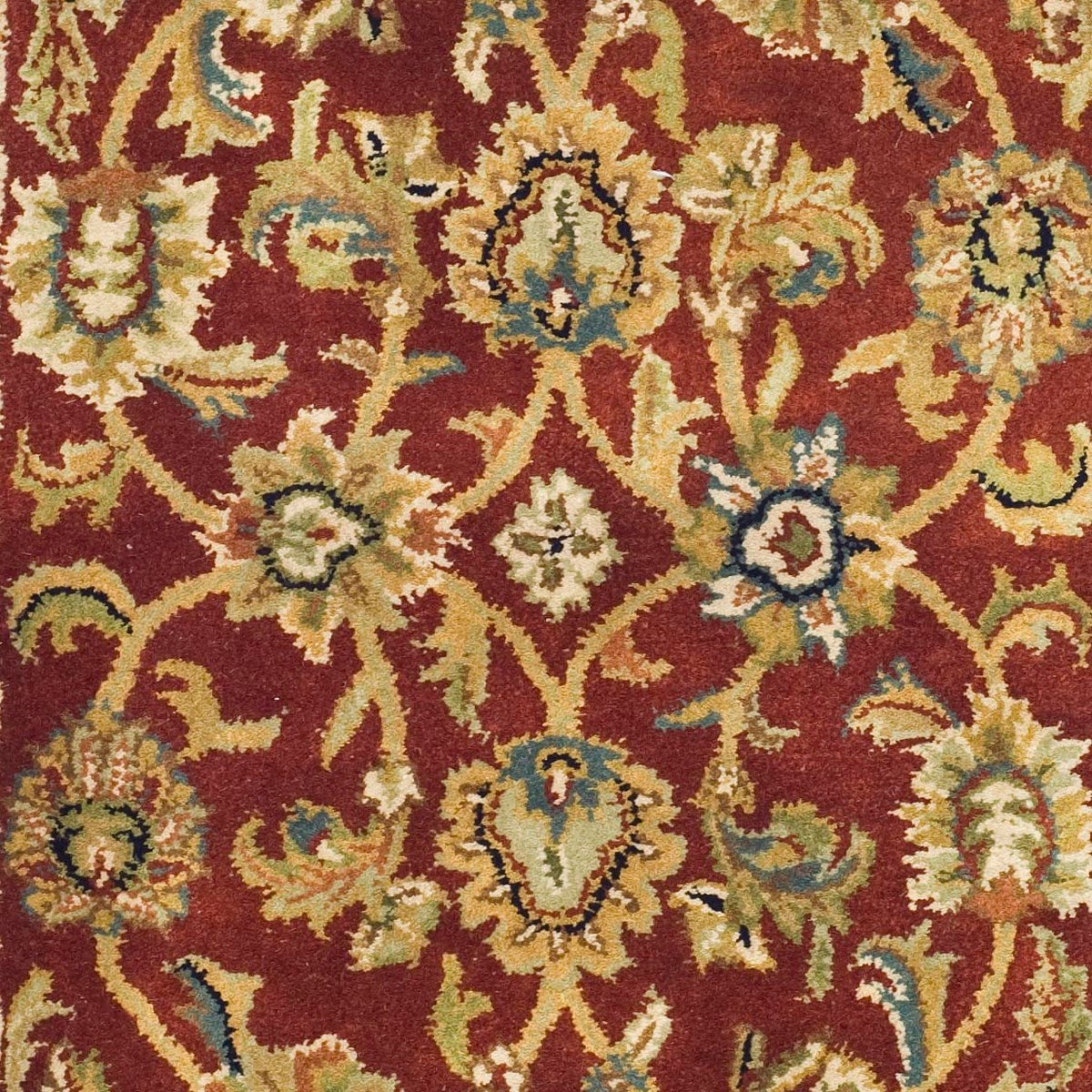 Elegant Hand - Tufted Wool Pile Rectangle Rug from India for Timeless Home Decor