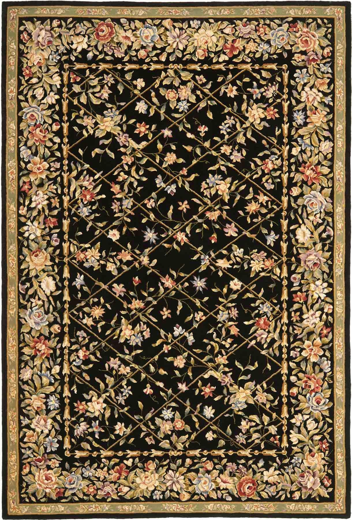 Luxurious Hand-Tufted Rectangle Rug: Silk & Wool Blend from China