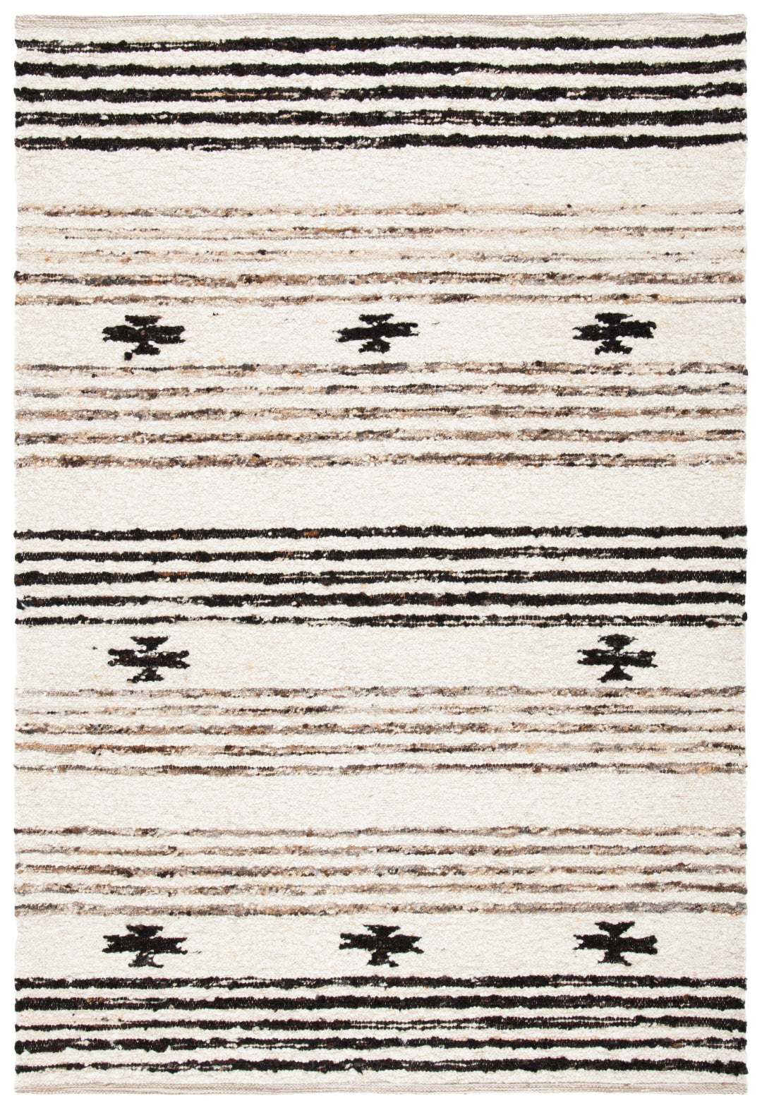 Exquisite Natura Hand - Woven Wool - Cotton Blend Area Rug for Elegant Home Interior Decor Solutions