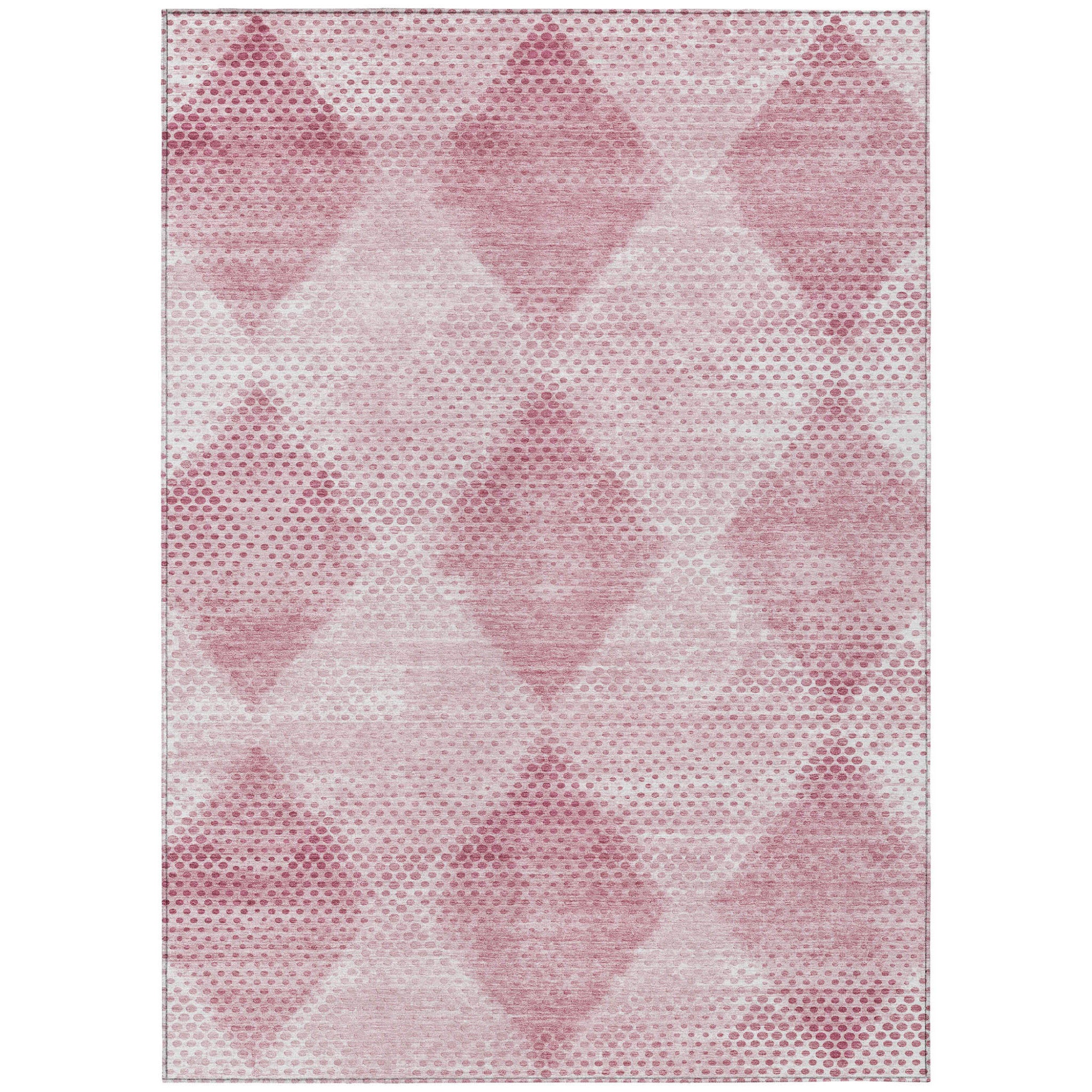 Stylish Blue Geometric Washable & Stain-Resistant Runner Rug for Indoor/Outdoor Spaces