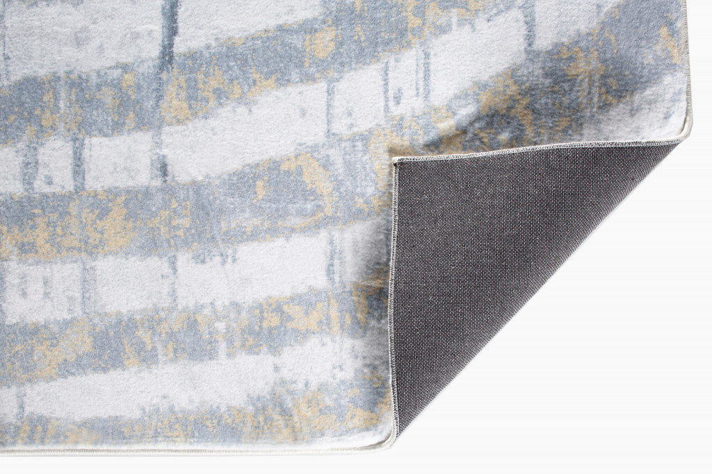 5' x 8' Gray Abstract Rectangular Area Rug for Stylish and Cozy Home Decor