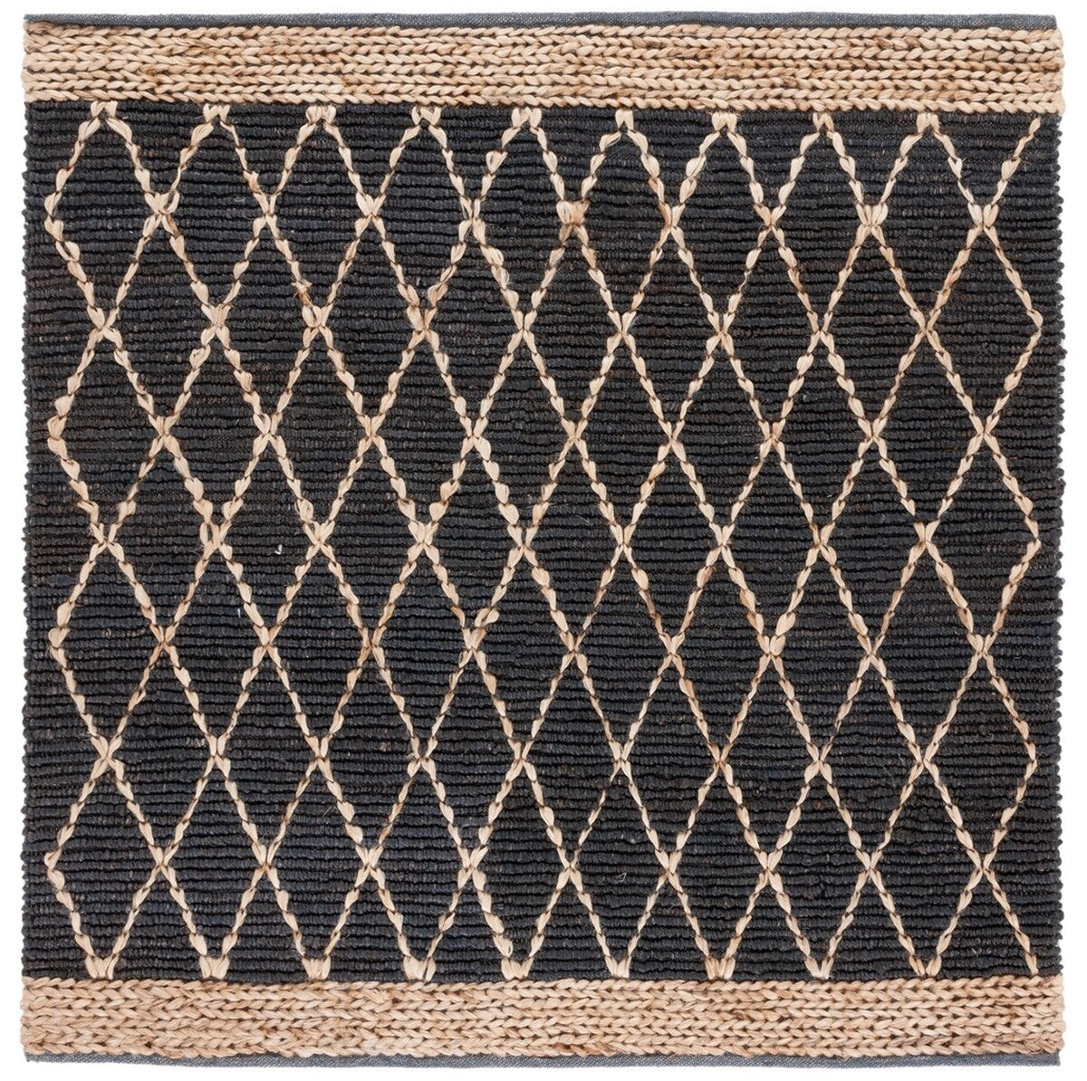 Eco-Friendly Indian Handmade Jute and Cotton Area Rug for Your Home