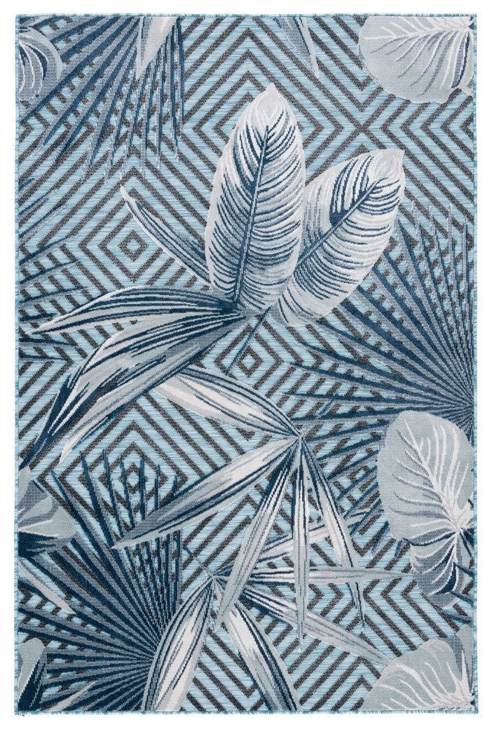 Stylish Power Loomed 100% Polypropylene Cabana Outdoor Rug Ideal for Patios and Decks