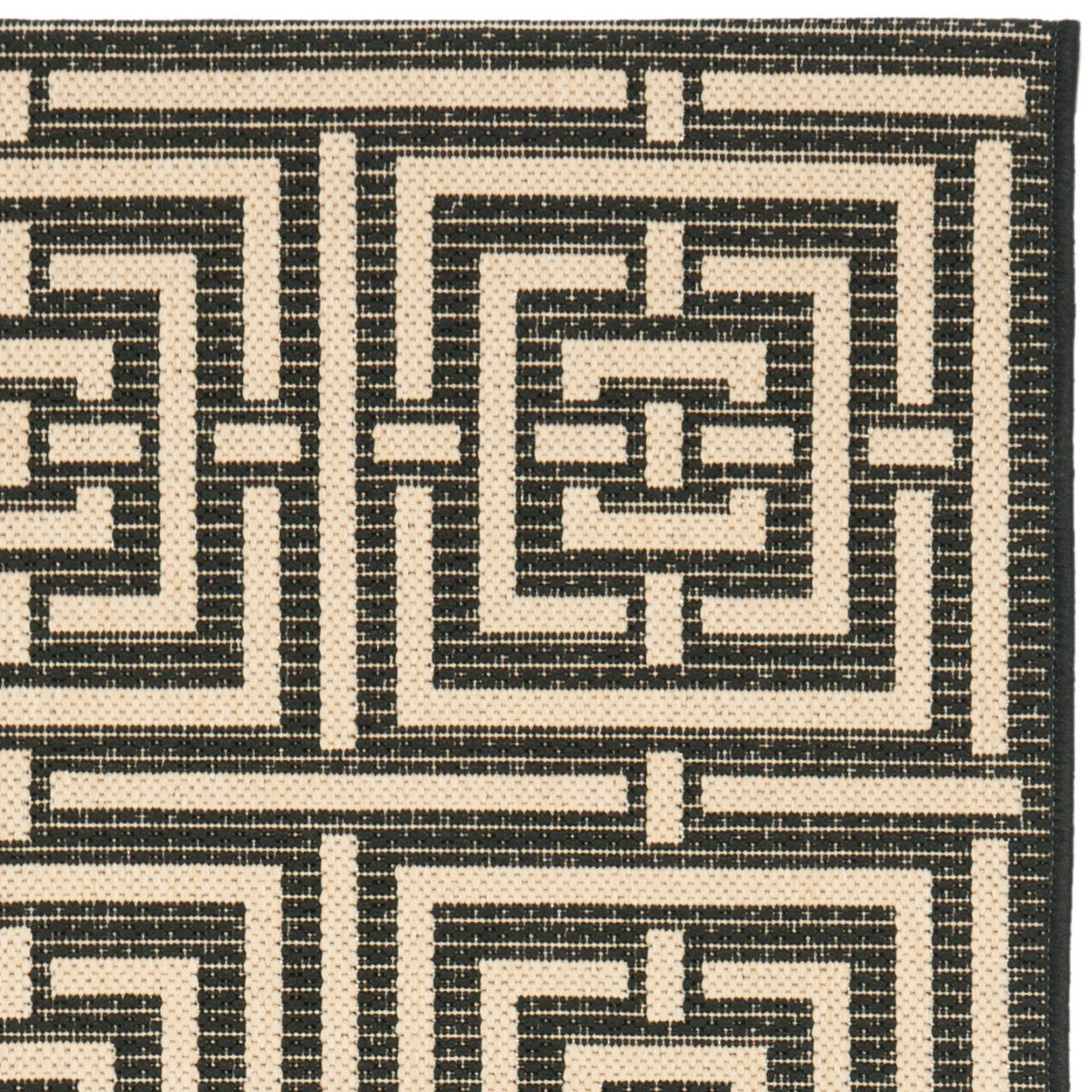 Exquisite Courtyard Indoor/Outdoor Geometric Pattern Rug - Soft, Durable and Weather-Resistant Floor Covering for Home Decor