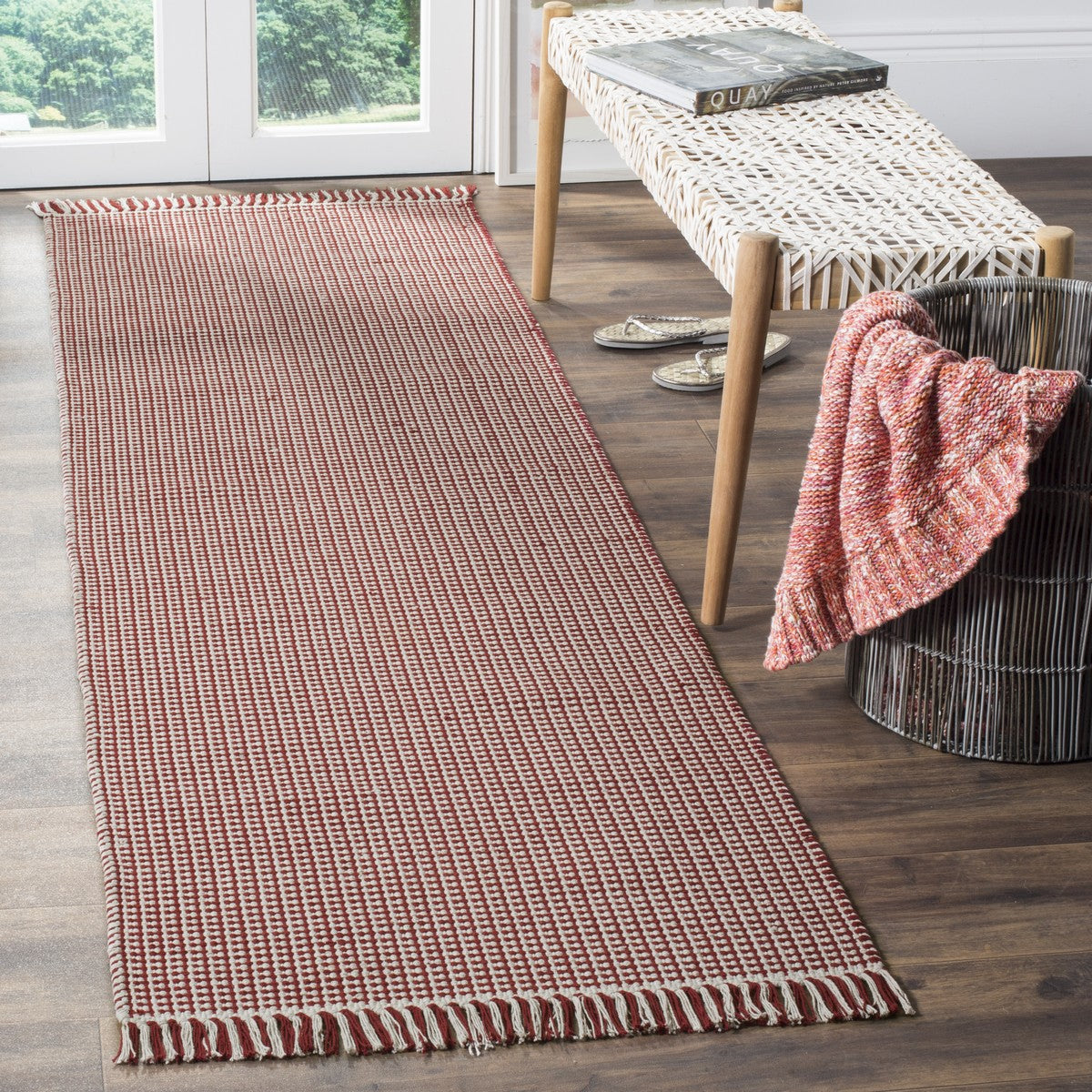 Exquisite Montauk Hand-Woven Indian Cotton Area Rug - Ideal, Durable, and Stylish for Every Space