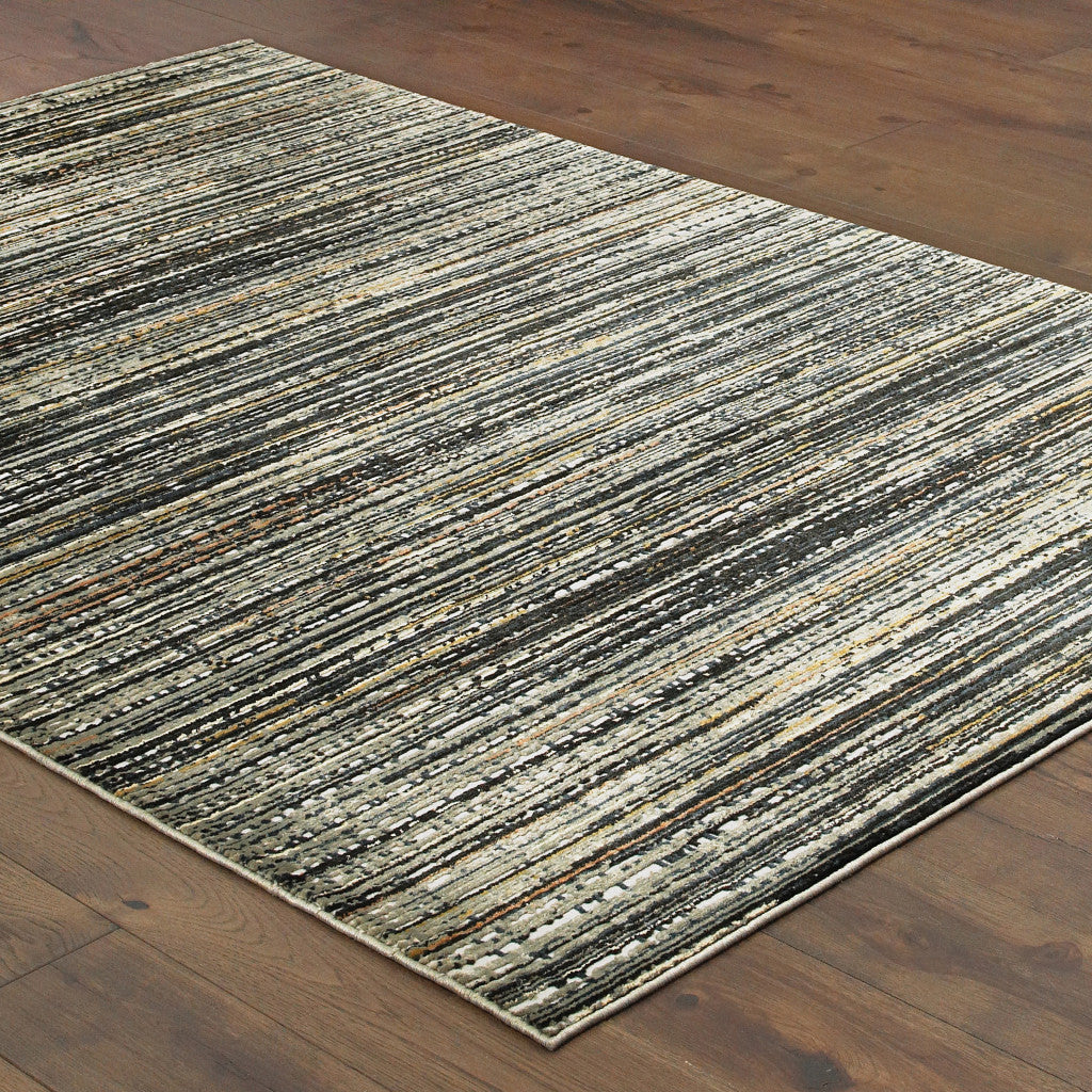 Soft-Textured Ivory Sage Abstract Lines Indoor Rug for Elegant Home Decor