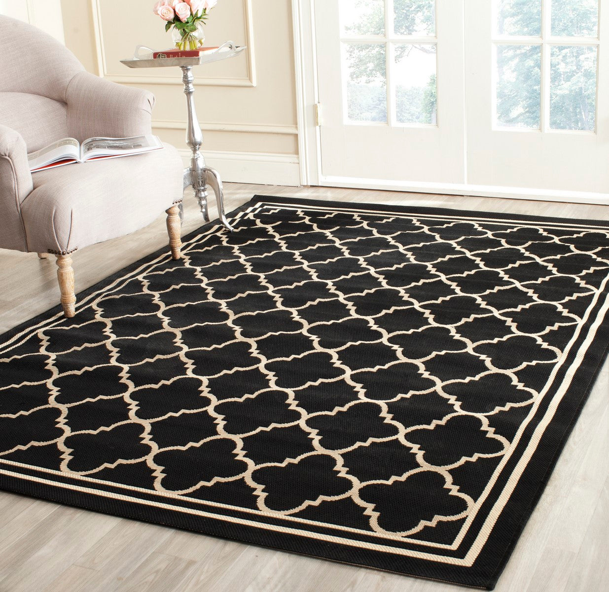 Exquisite Courtyard All-Weather Moroccan-Style Area Rug - Ideal Indoor and Outdoor Floor Decorative Covering